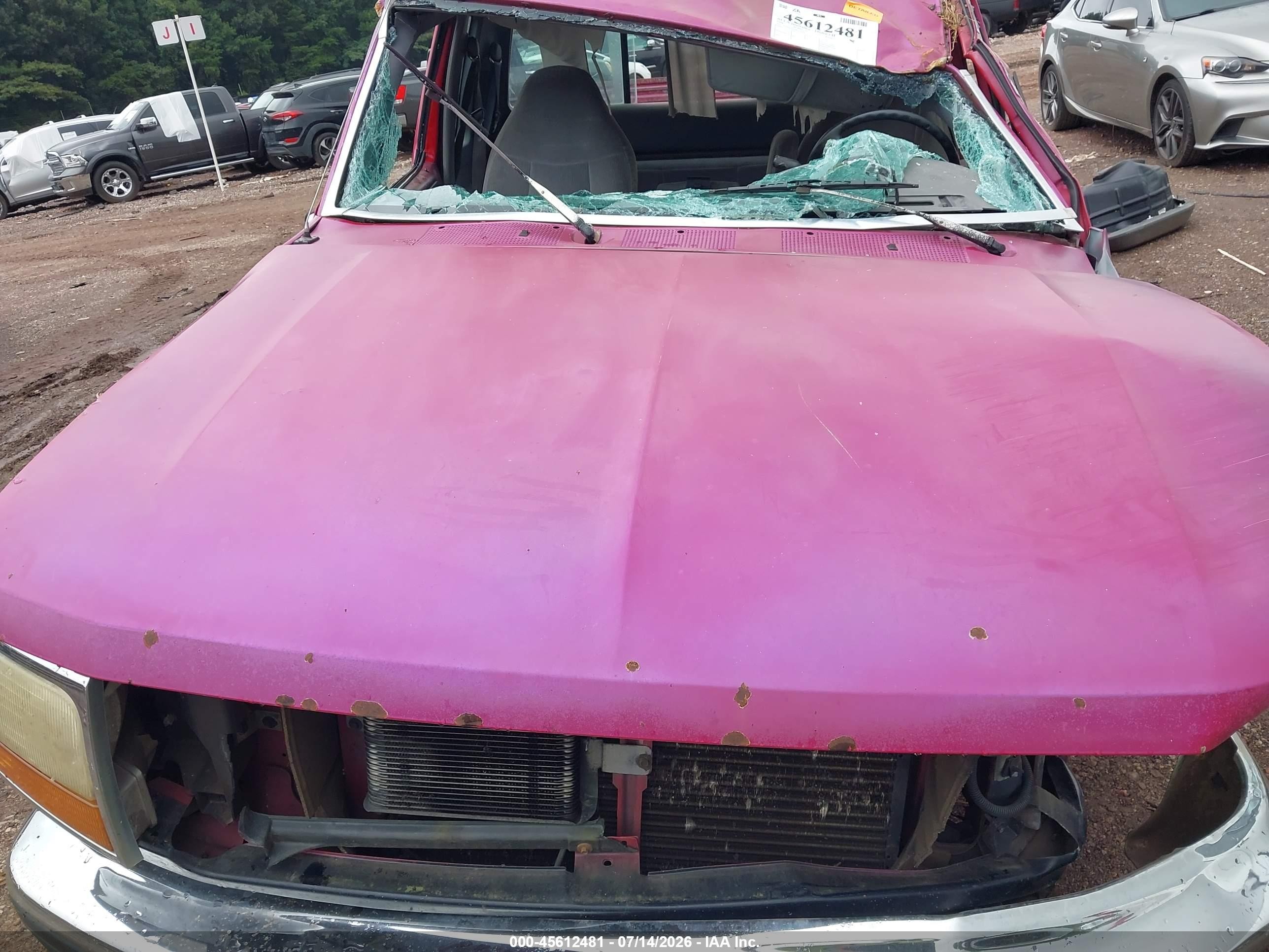 1994 Ford F150 Pink vin: 1FTEX15N4RKA31359