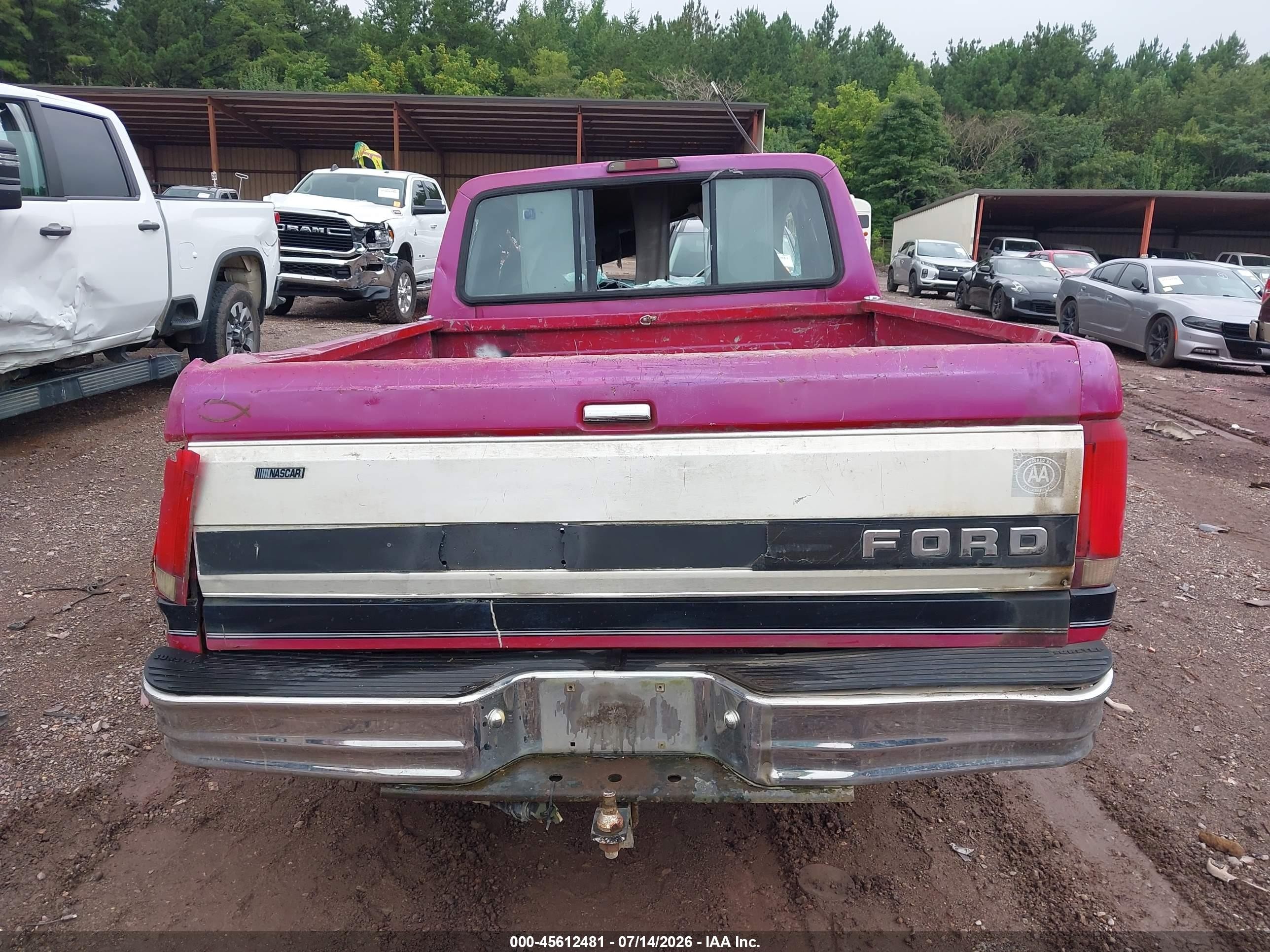 1994 Ford F150 Pink vin: 1FTEX15N4RKA31359