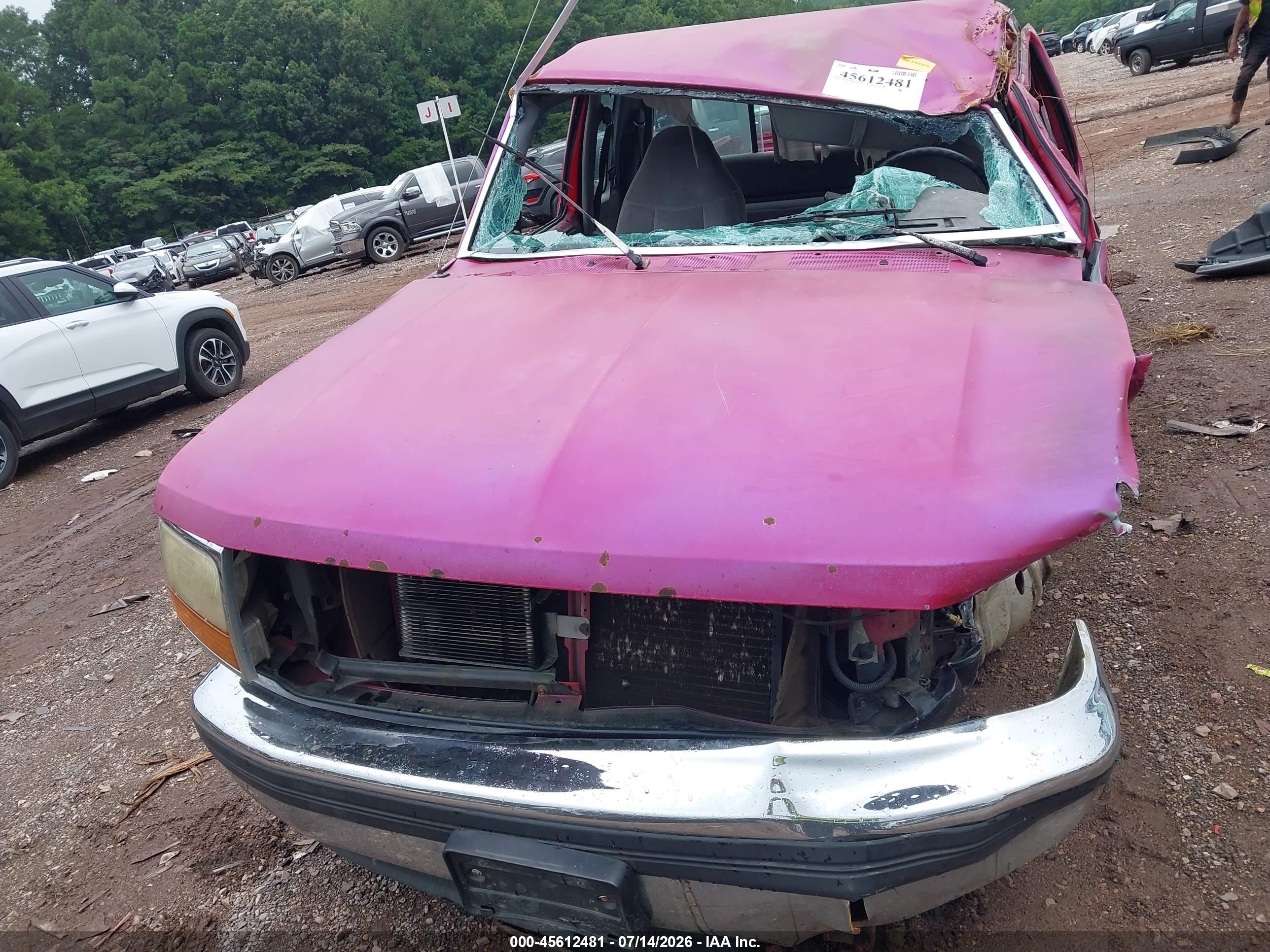 1994 Ford F150 Pink vin: 1FTEX15N4RKA31359
