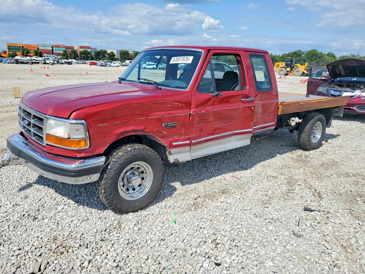 1993 Ford F150 Burgundy vin: 1FTEX15N6PKA15242