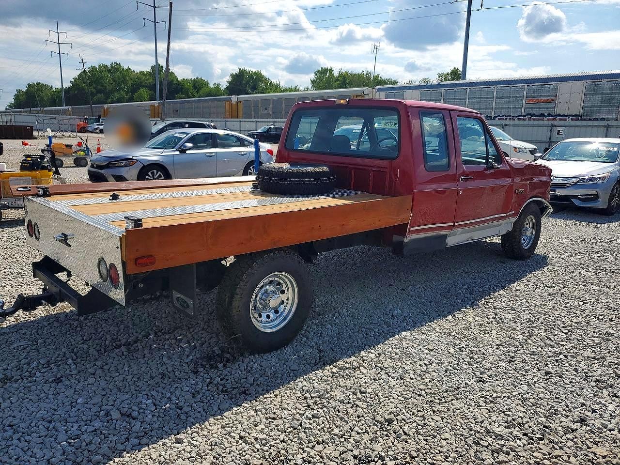 1993 Ford F150 Burgundy vin: 1FTEX15N6PKA15242
