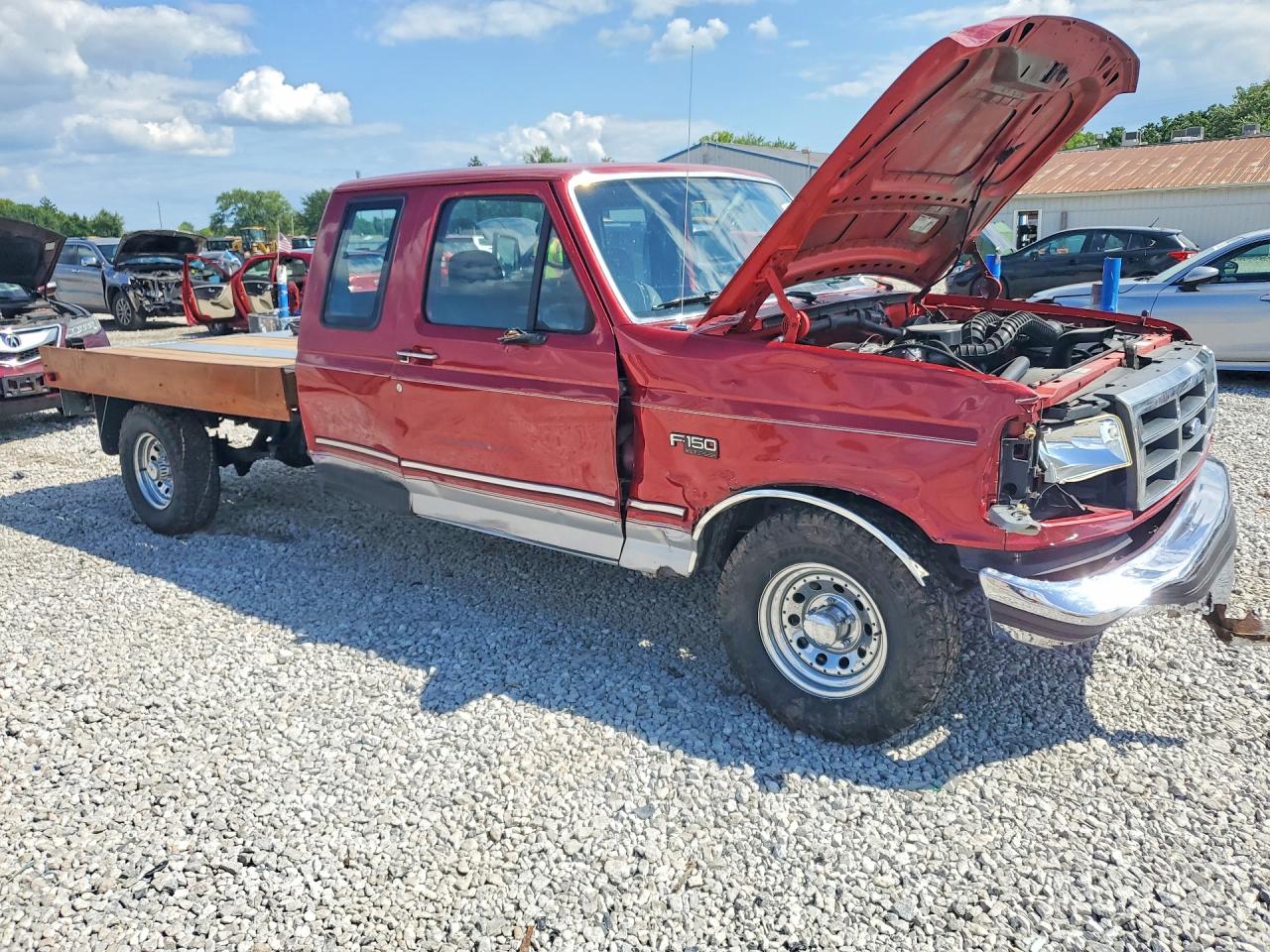 1993 Ford F150 Burgundy vin: 1FTEX15N6PKA15242