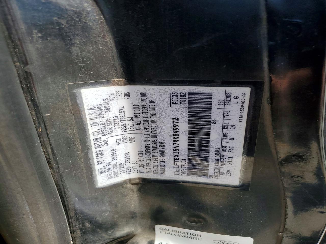 1994 Ford F150 Черный vin: 1FTEX15N7RKB49972