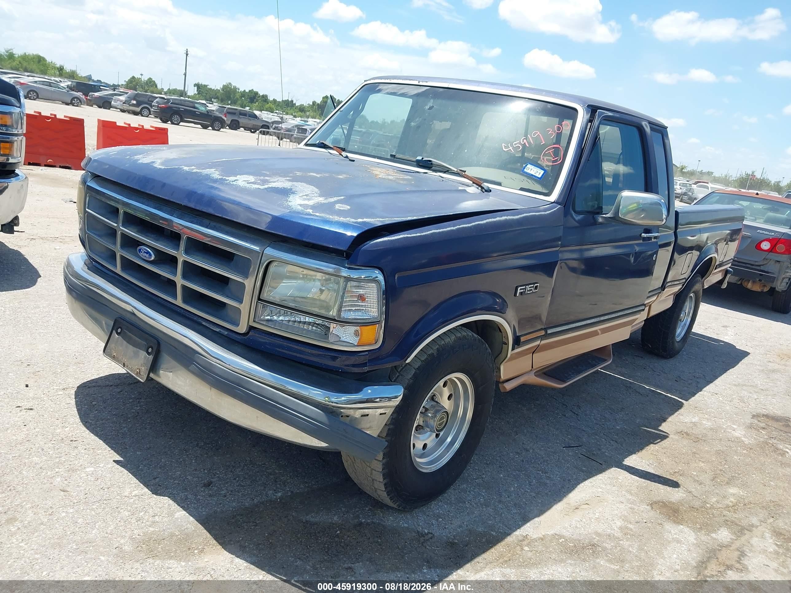 1995 Ford F150 Blue vin: 1FTEX15N7SKB12703