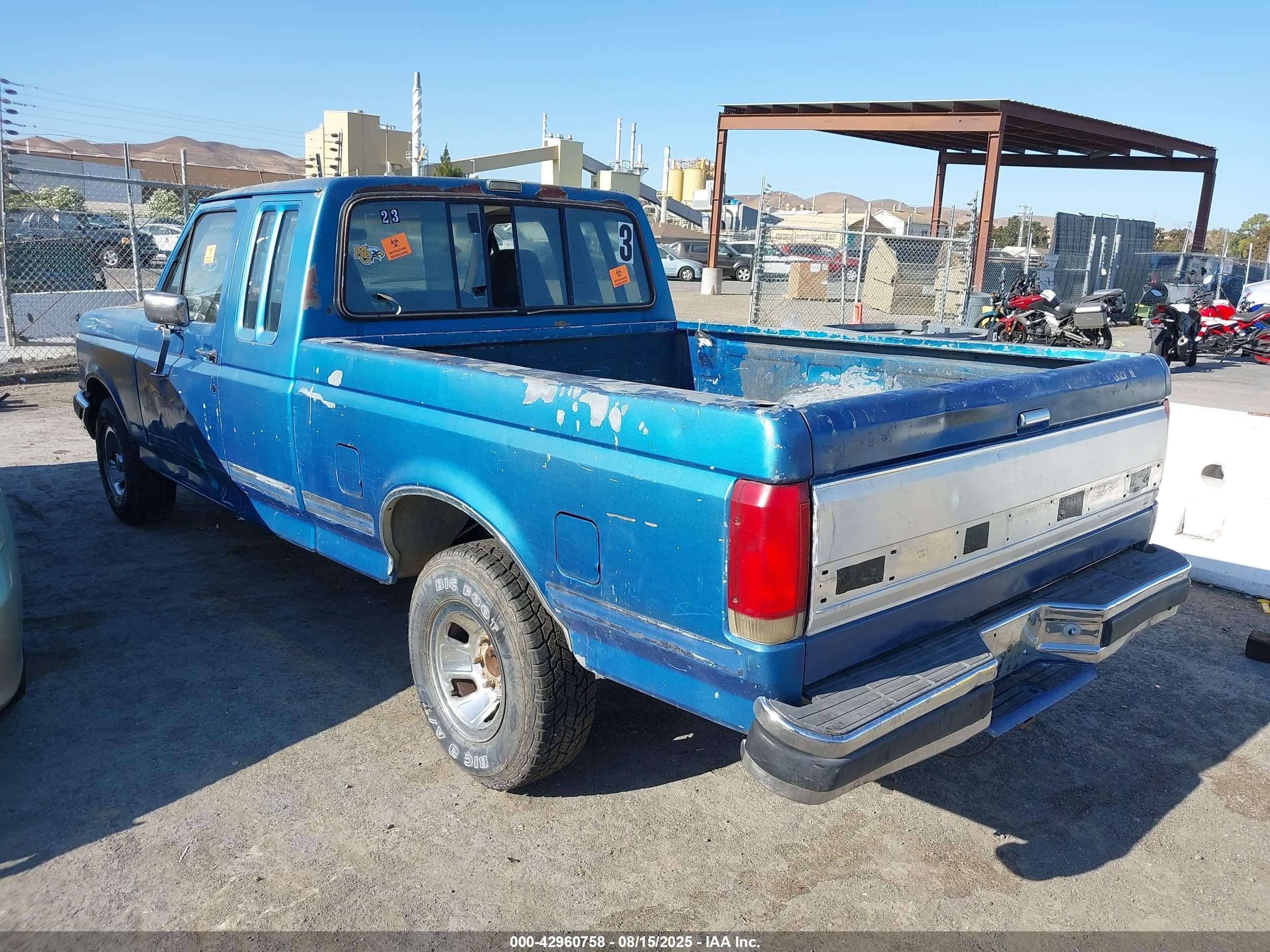 1991 Ford F150   Blue vin: 1FTEX15NXMKA35957