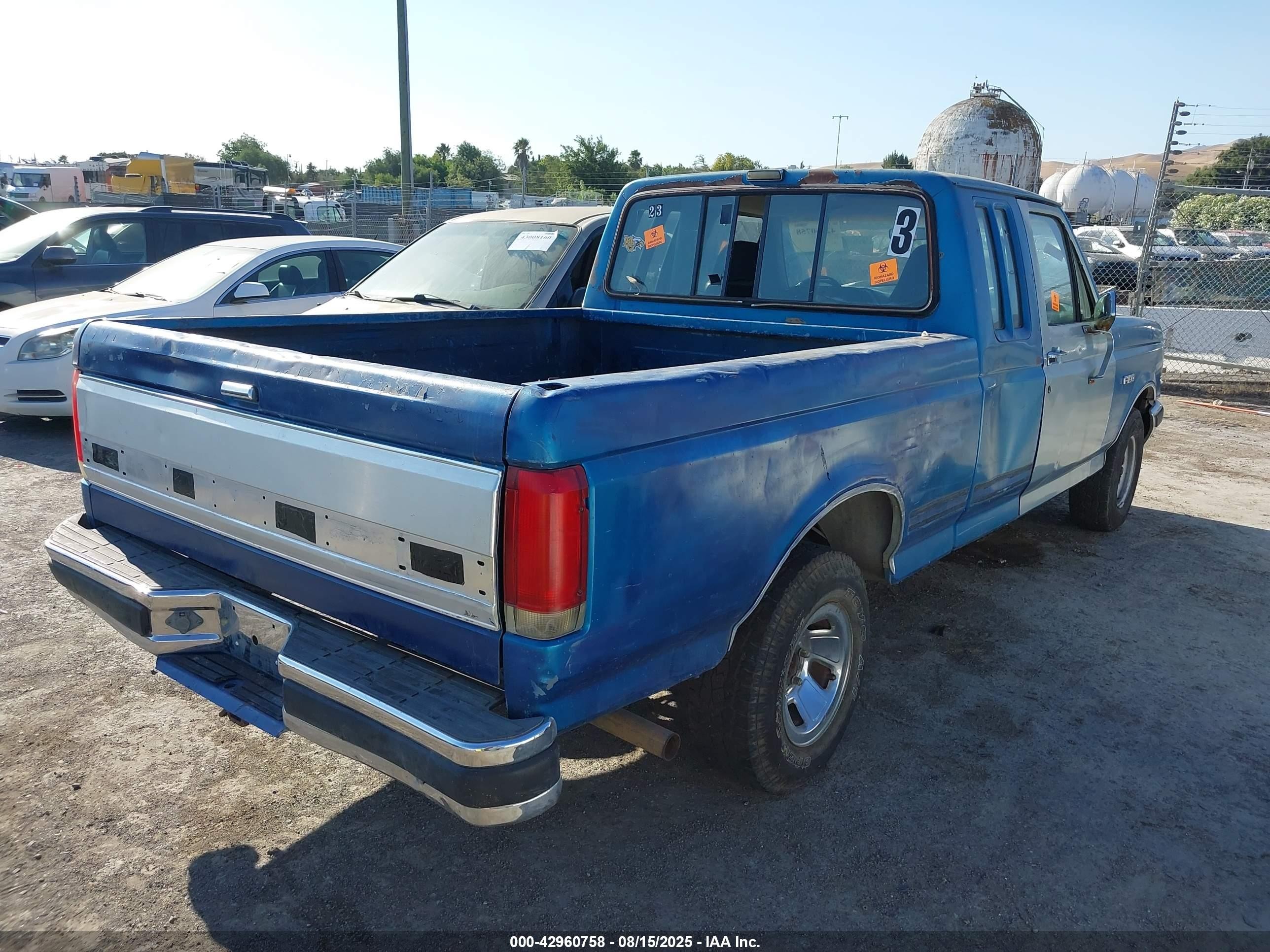 1991 Ford F150   Blue vin: 1FTEX15NXMKA35957