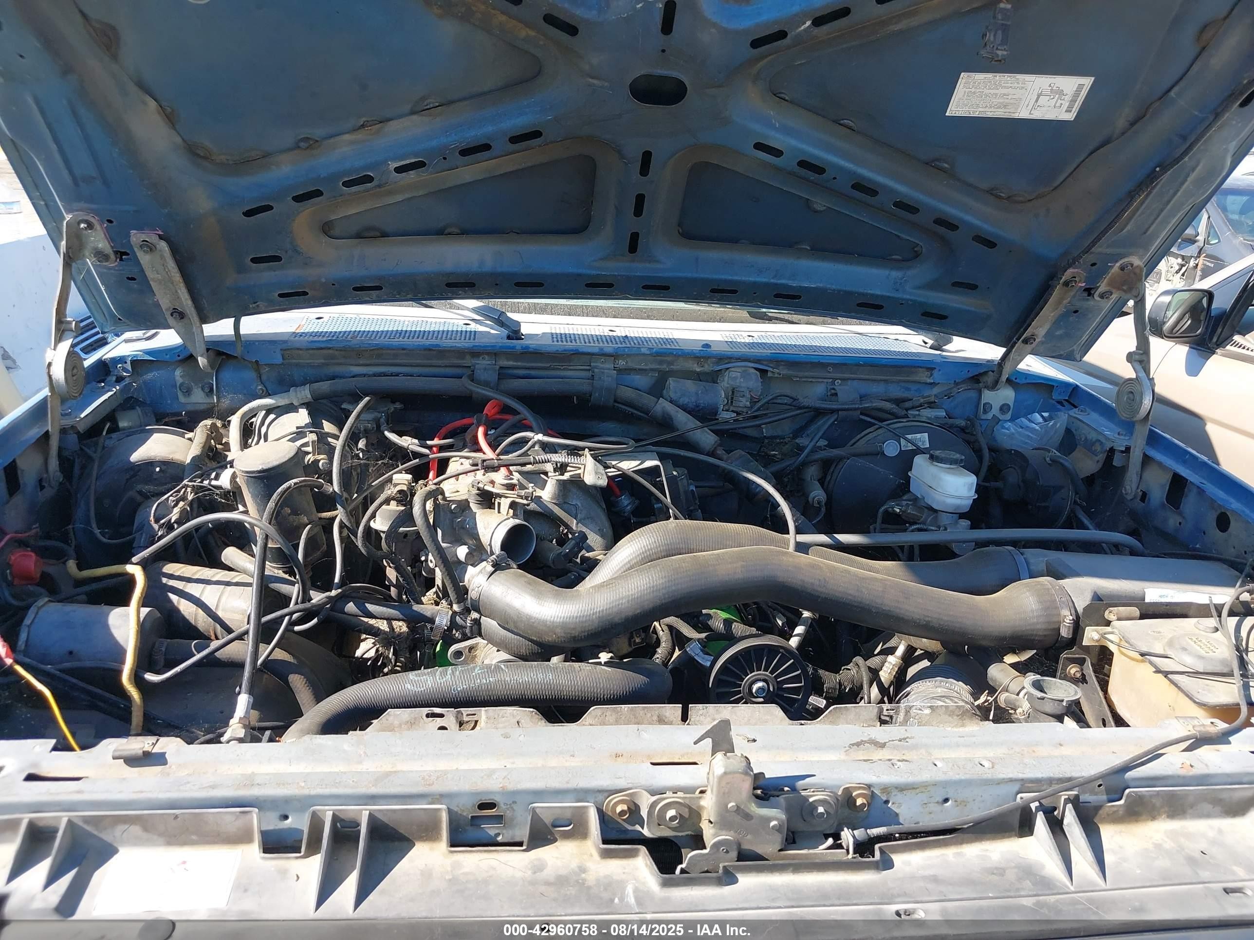 1991 Ford F150   Blue vin: 1FTEX15NXMKA35957