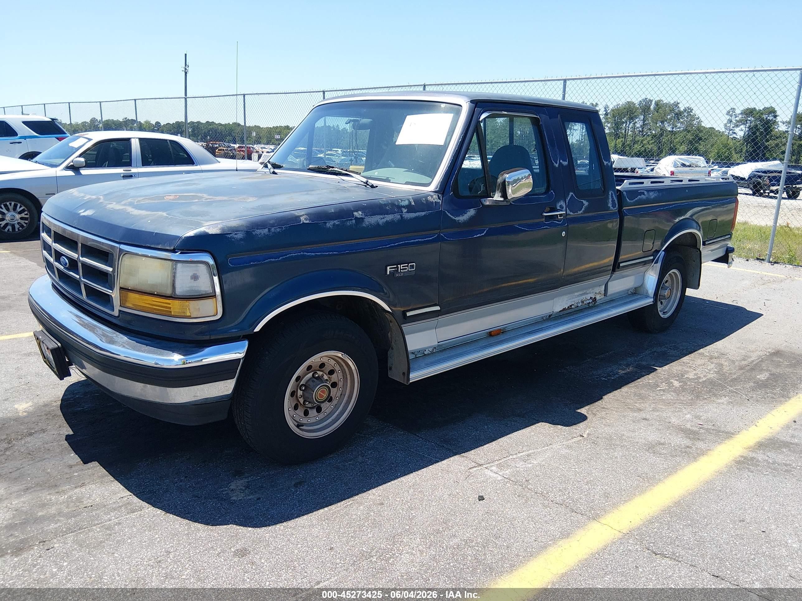 1993 Ford F150   Blue vin: 1FTEX15NXPKA47899