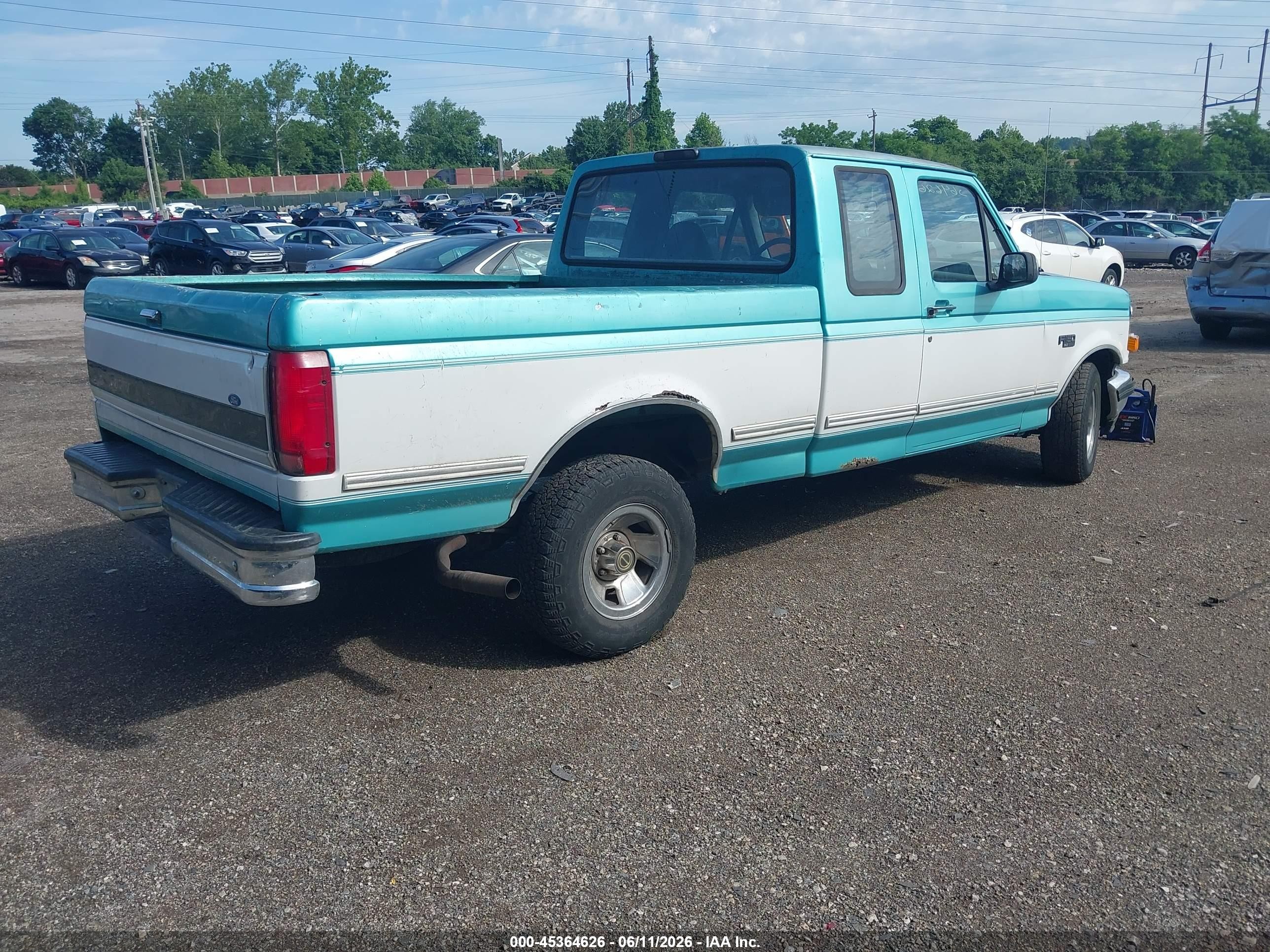 1995 Ford F150 Light Blue vin: 1FTEX15NXSKA21814
