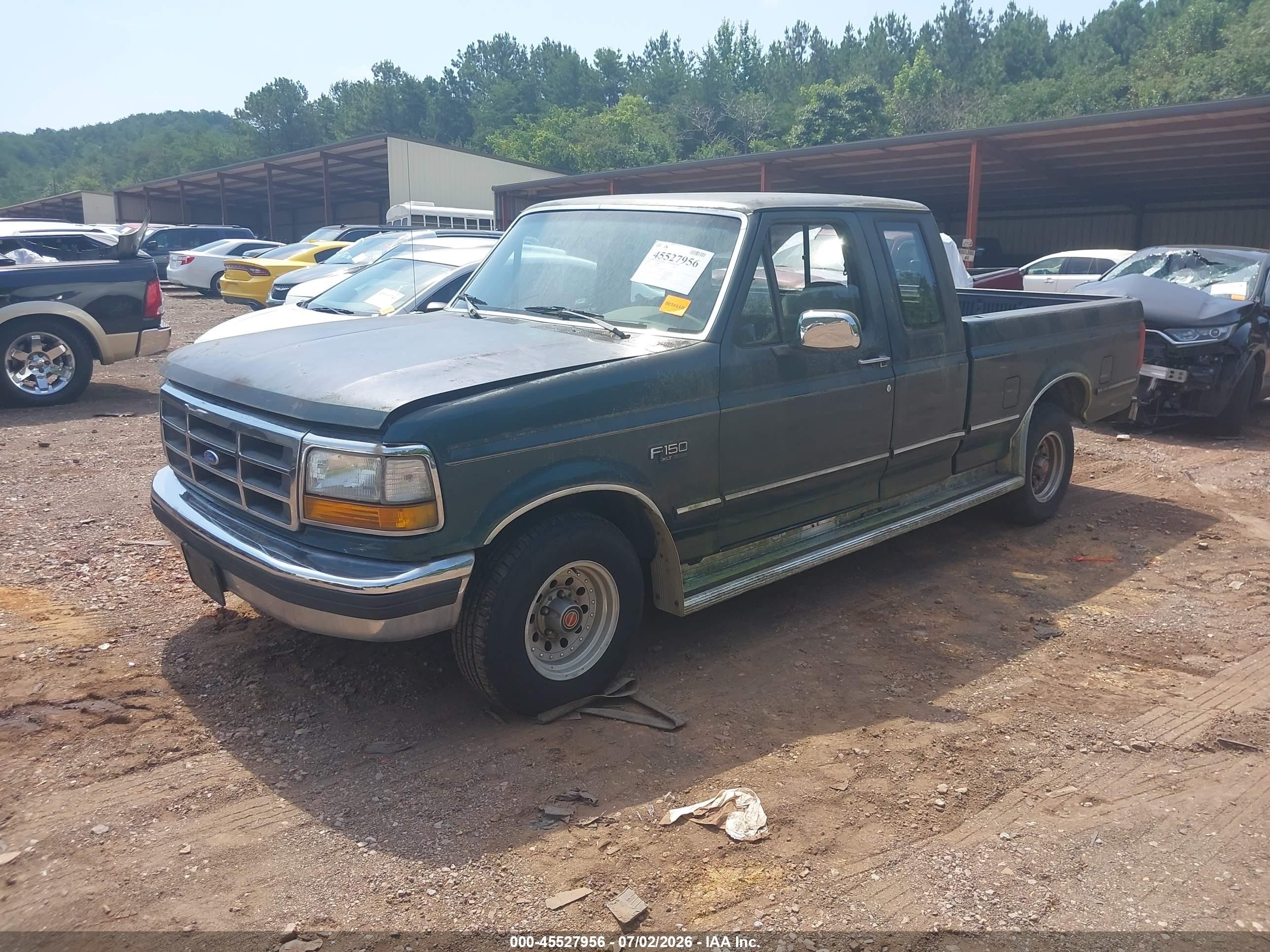 1993 Ford F150   Зеленый vin: 1FTEX15Y3PKB47031