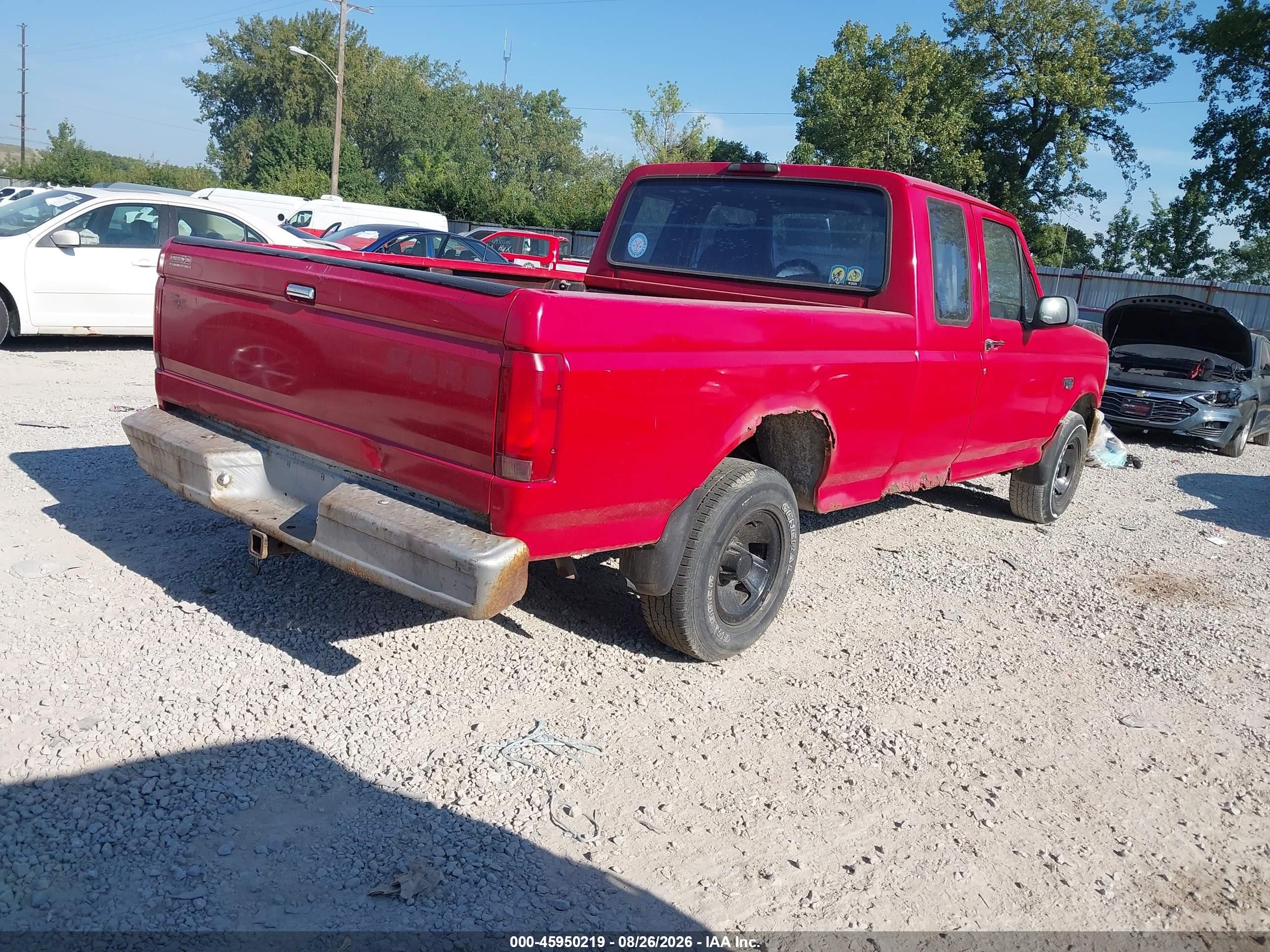1995 Ford F150   Red vin: 1FTEX15Y4SKB81634