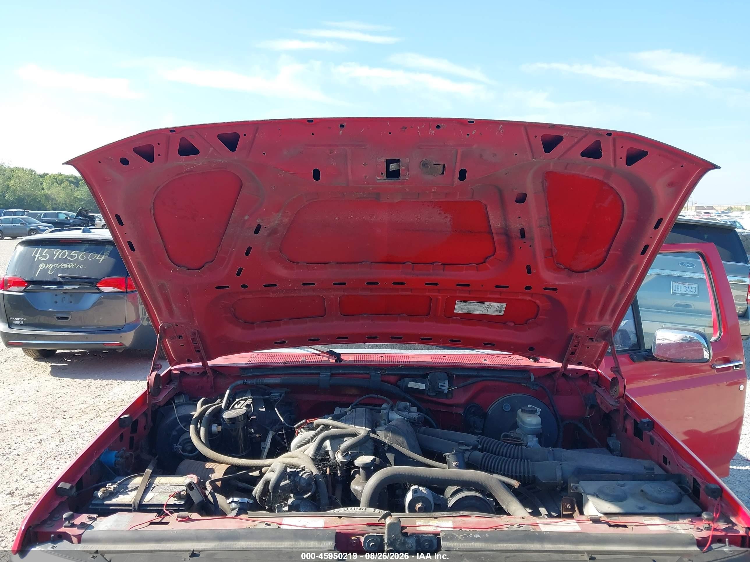 1995 Ford F150   Red vin: 1FTEX15Y4SKB81634