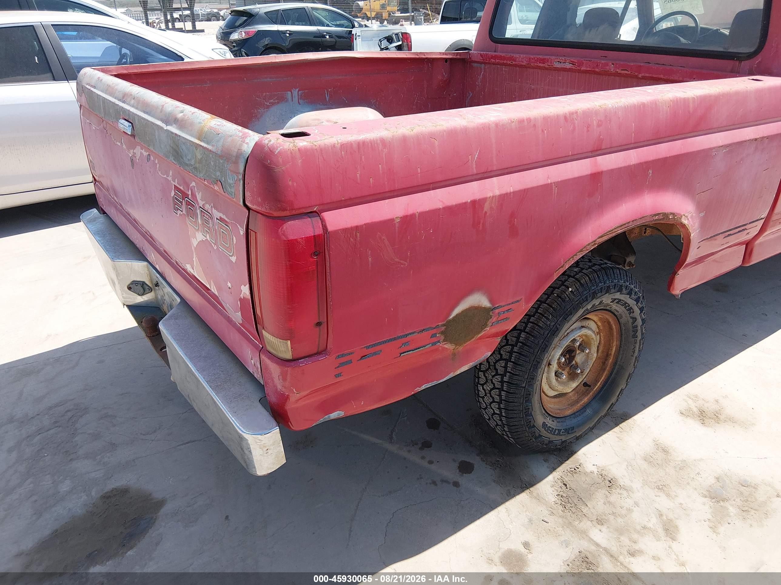 1993 Ford F150   Red vin: 1FTEX15Y9PKB60947