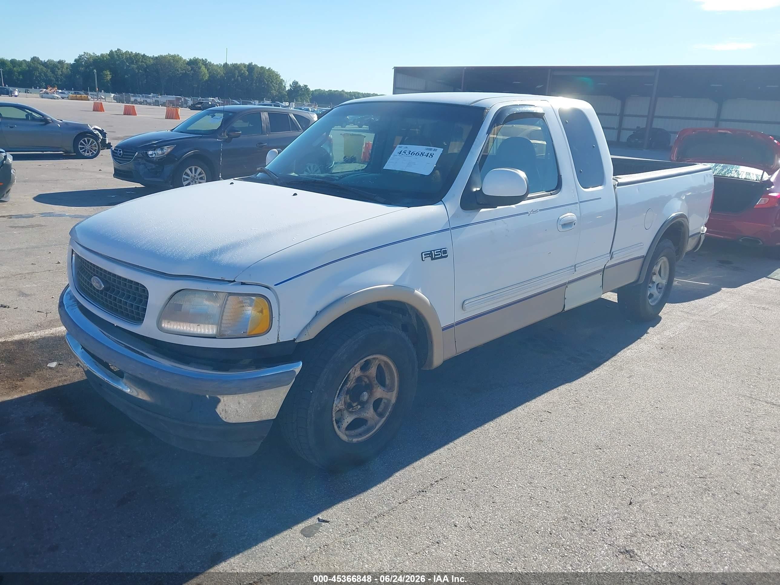 1997 Ford F-150 Lariat/xl/xlt White vin: 1FTEX17L4VNC57468