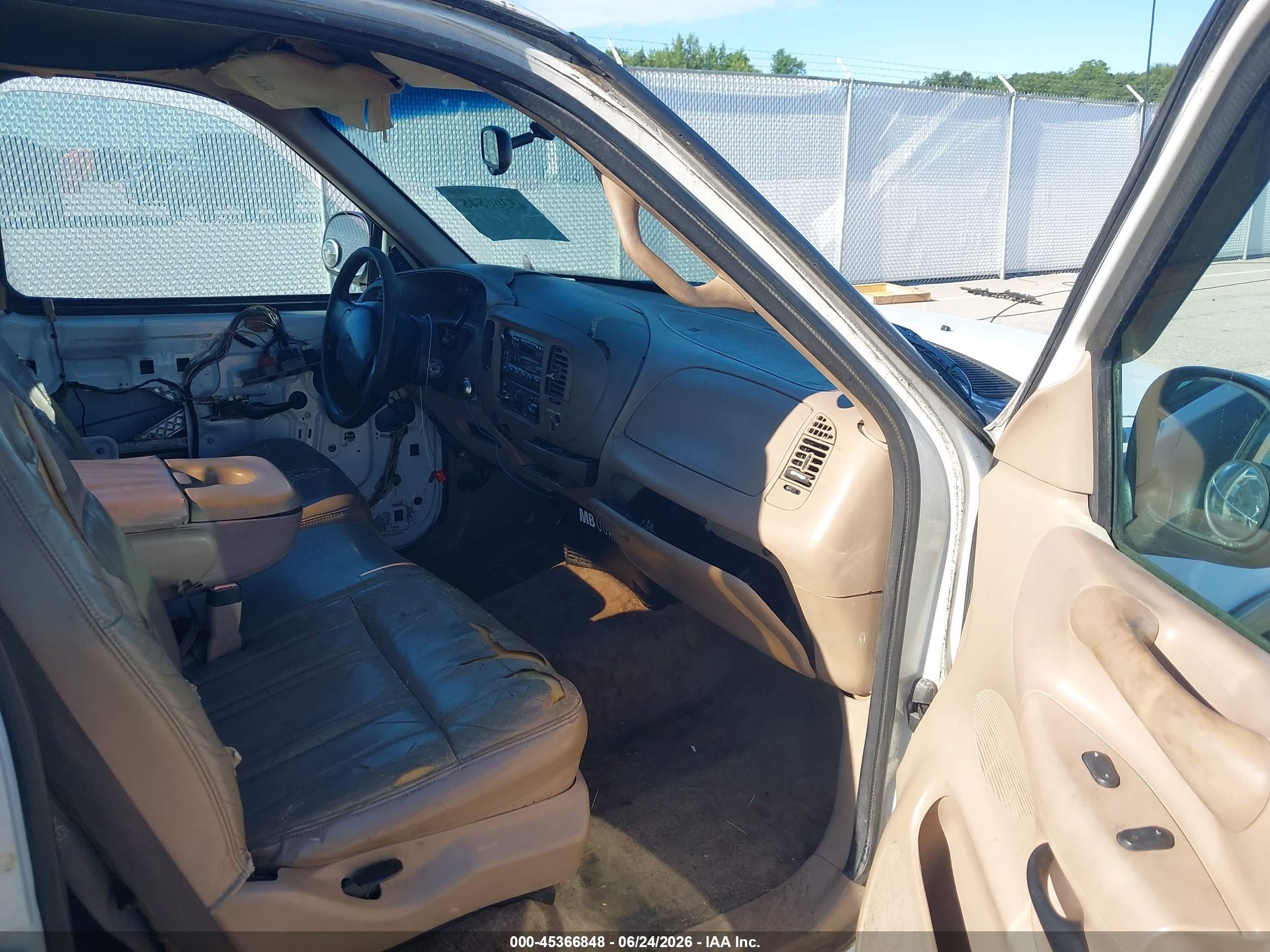 1997 Ford F-150 Lariat/xl/xlt White vin: 1FTEX17L4VNC57468
