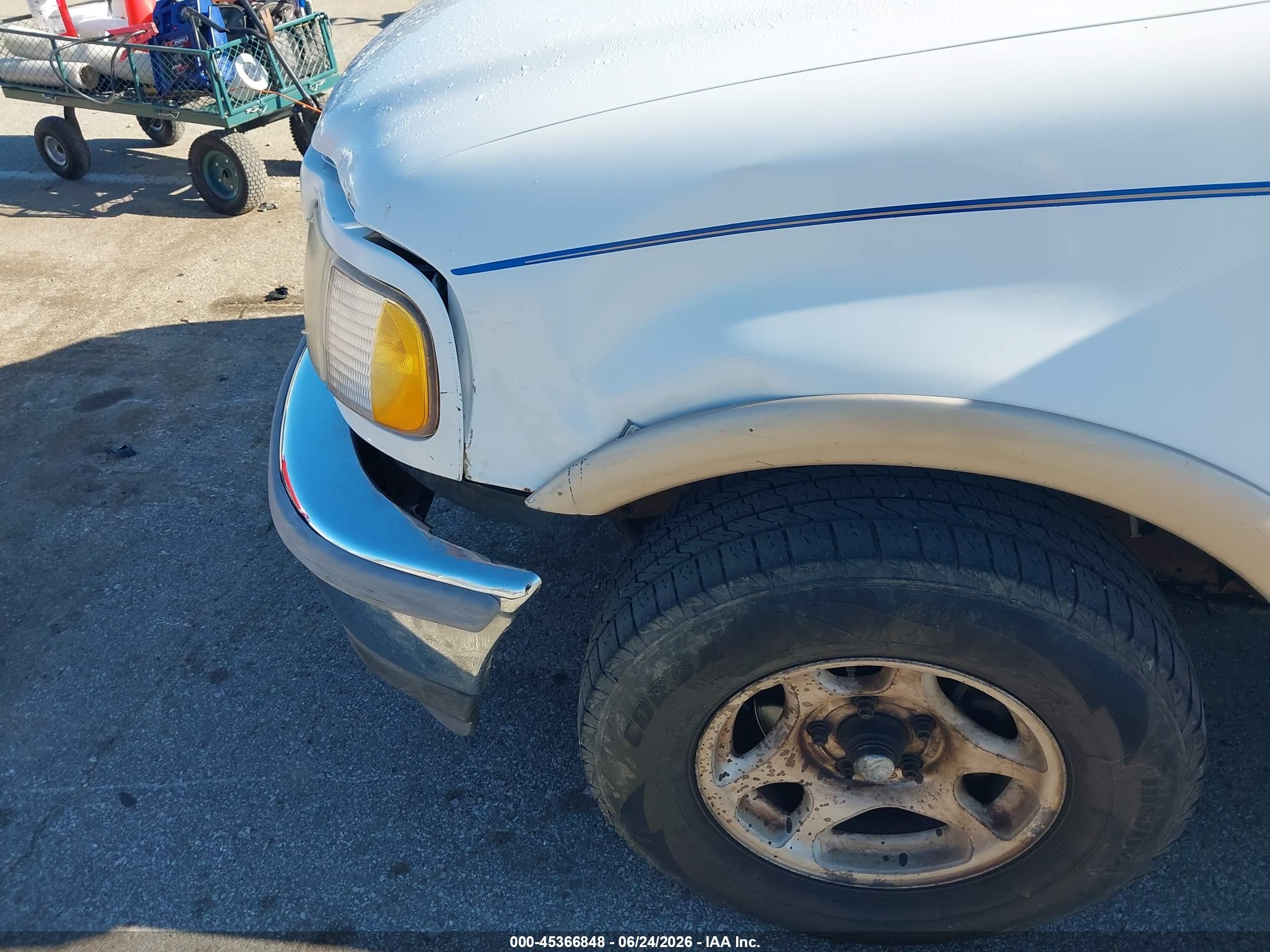 1997 Ford F-150 Lariat/xl/xlt White vin: 1FTEX17L4VNC57468