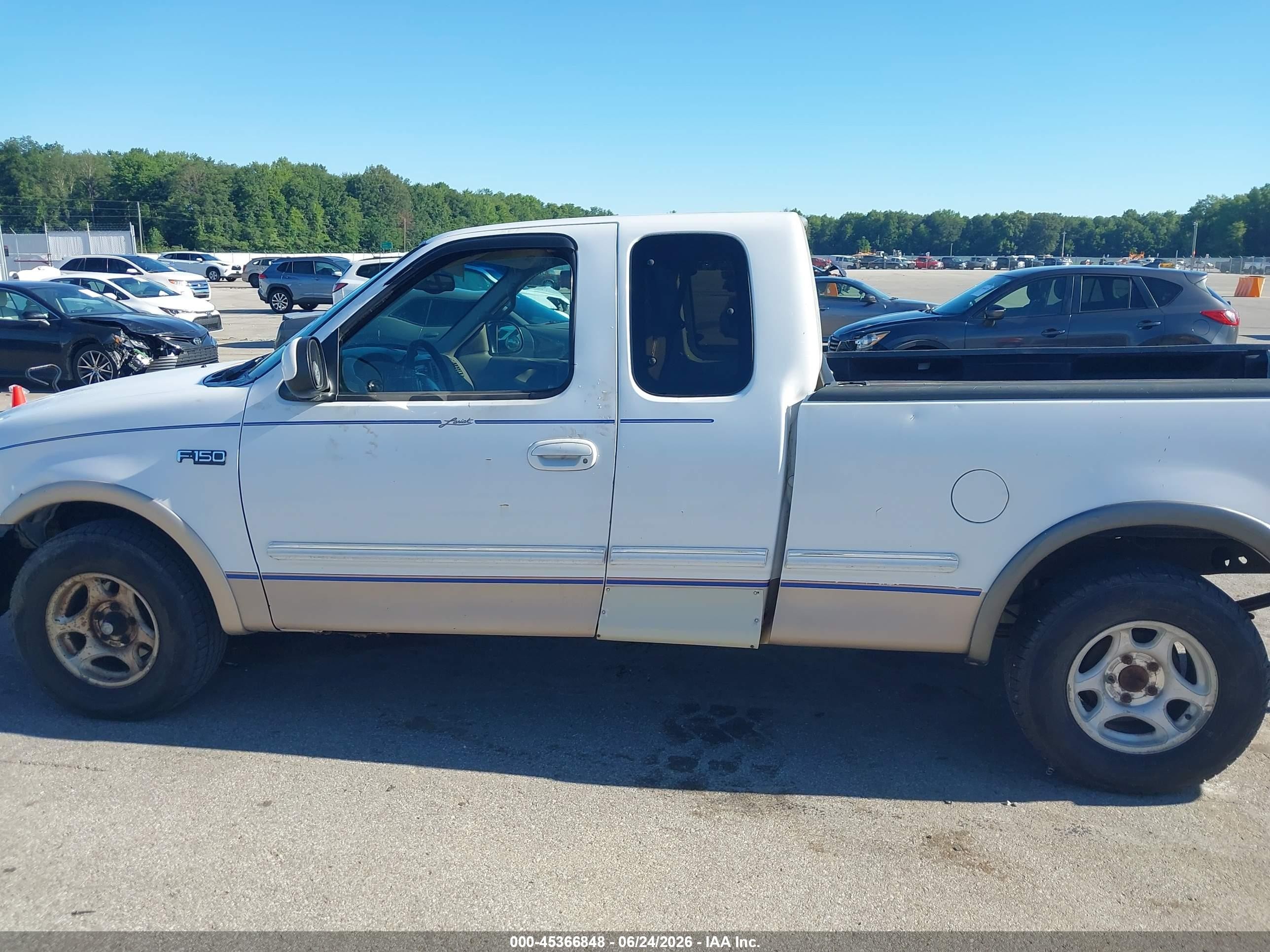 1997 Ford F-150 Lariat/xl/xlt White vin: 1FTEX17L4VNC57468