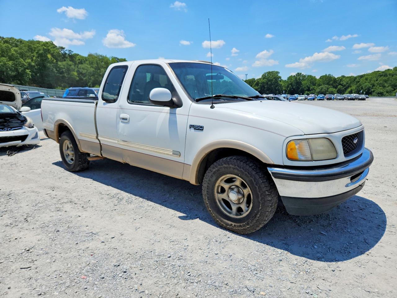 1997 Ford F150 White vin: 1FTEX17L7VNB81177
