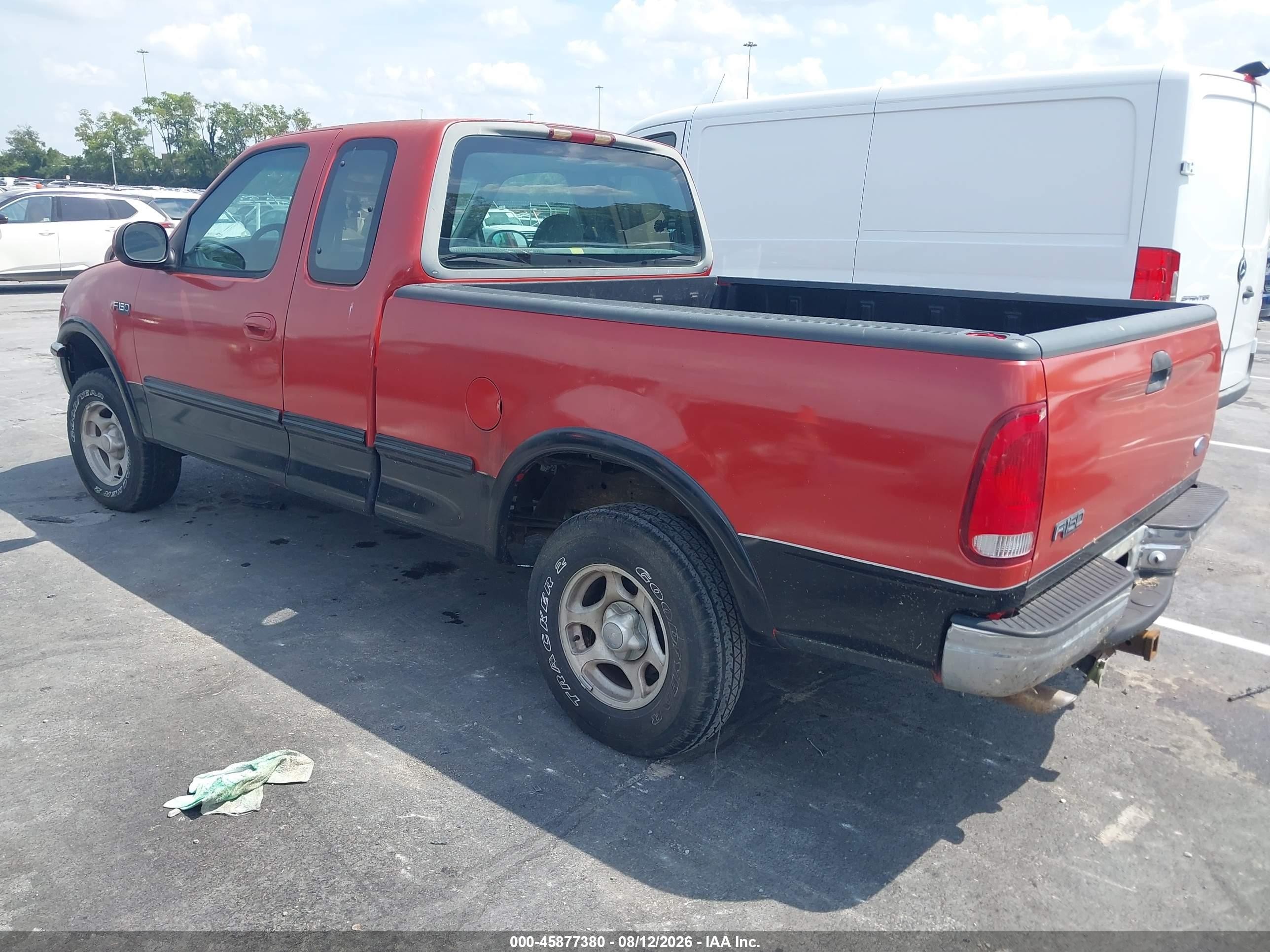 1997 Ford F-150 Lariat/xl/xlt Red vin: 1FTEX18L0VNC73911