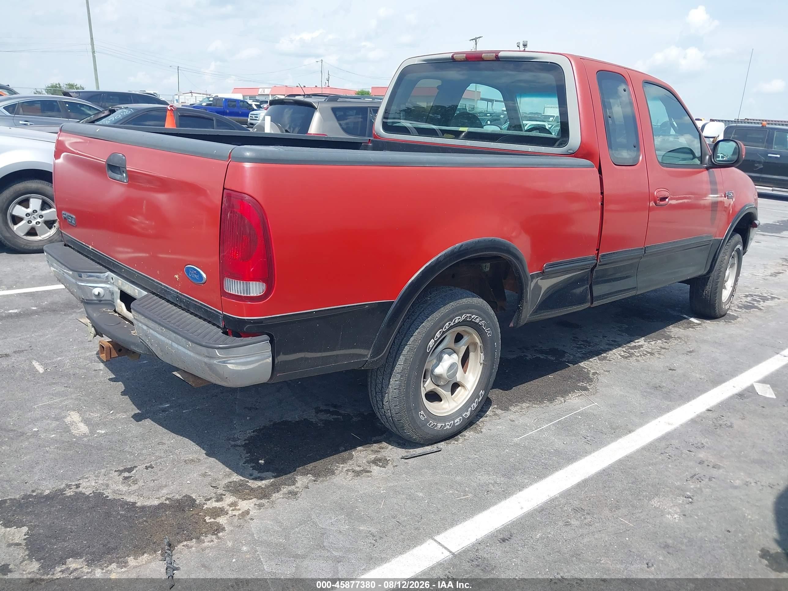 1997 Ford F-150 Lariat/xl/xlt Red vin: 1FTEX18L0VNC73911