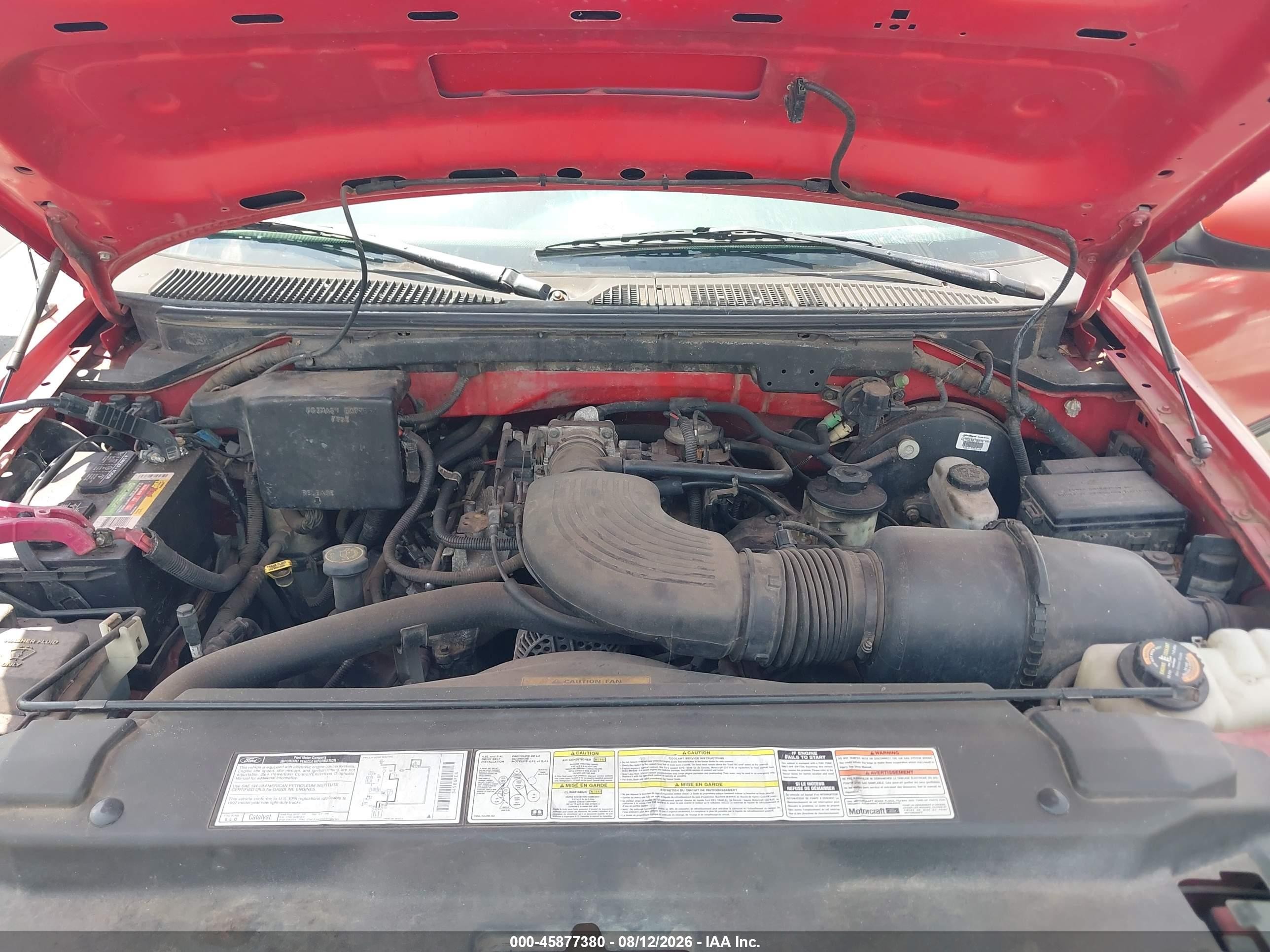 1997 Ford F-150 Lariat/xl/xlt Red vin: 1FTEX18L0VNC73911
