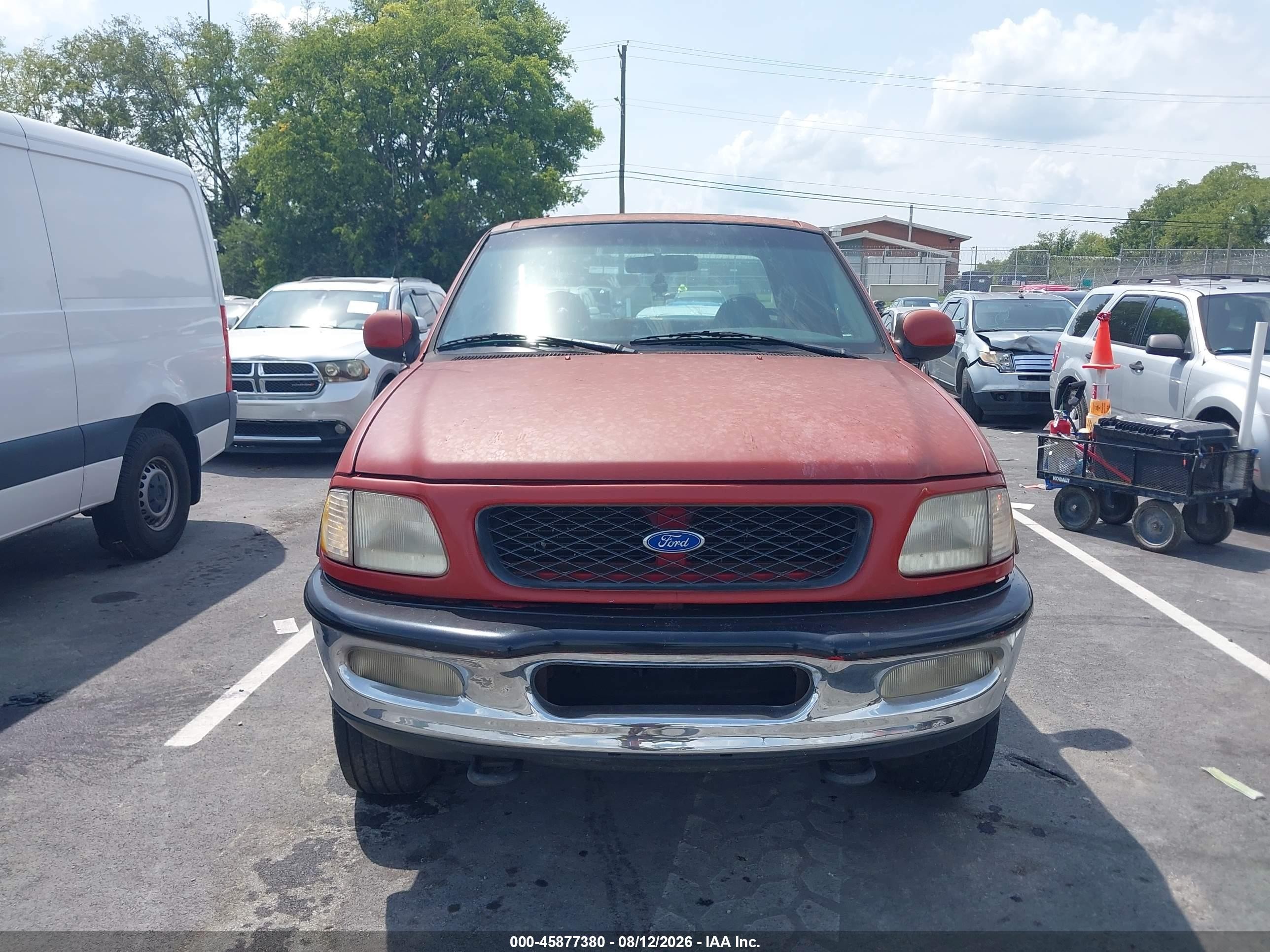1997 Ford F-150 Lariat/xl/xlt Red vin: 1FTEX18L0VNC73911