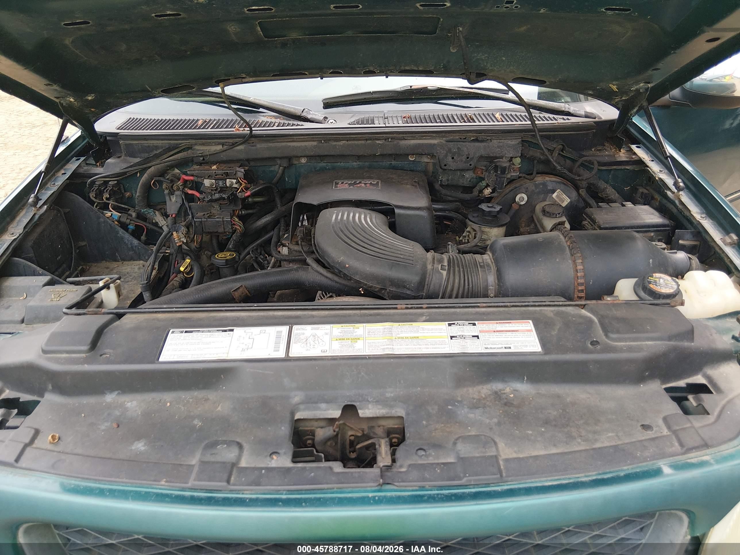 1997 Ford F-150 Lariat/xl/xlt Green vin: 1FTEX18L4VNC58439