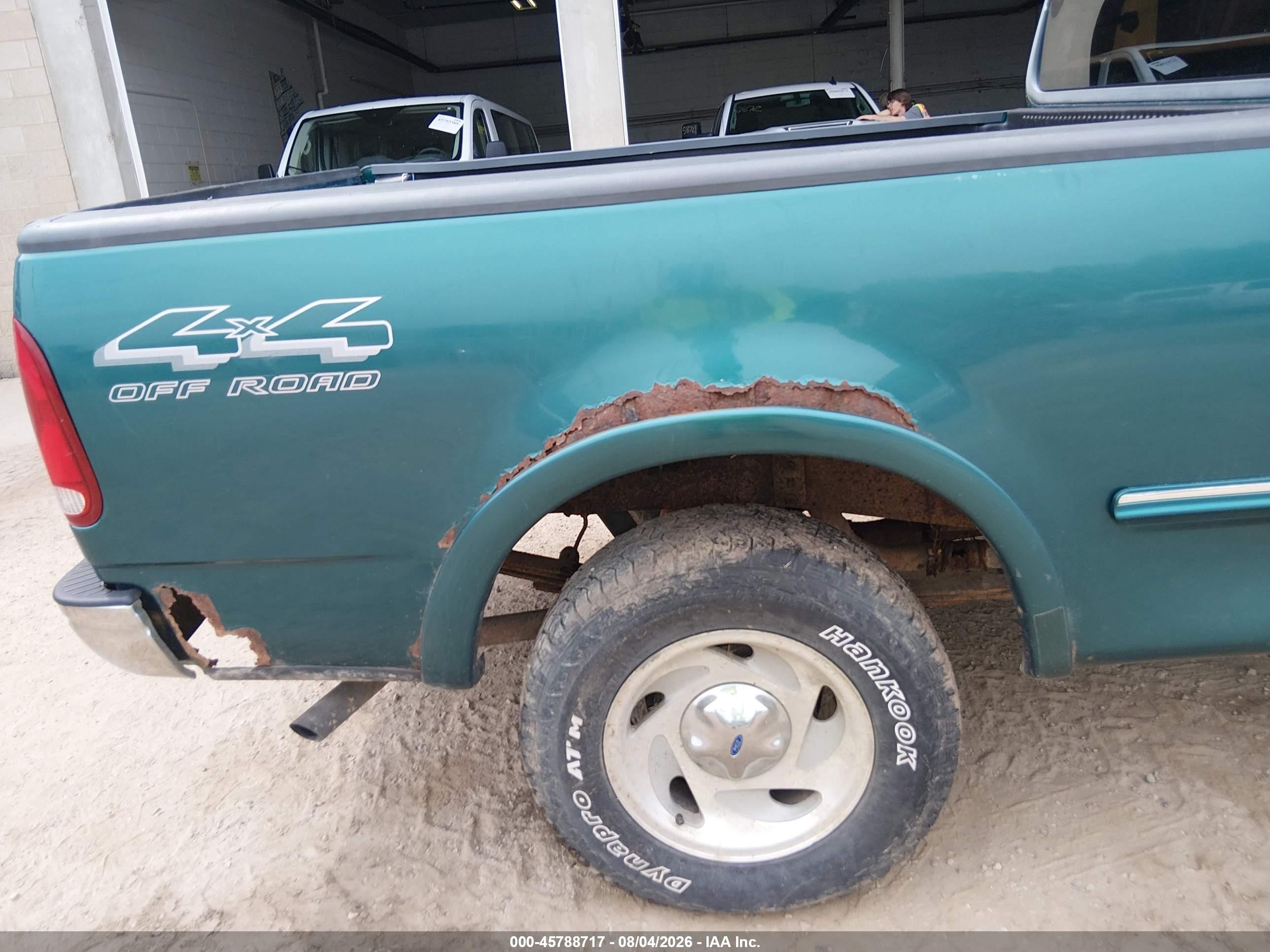 1997 Ford F-150 Lariat/xl/xlt Green vin: 1FTEX18L4VNC58439