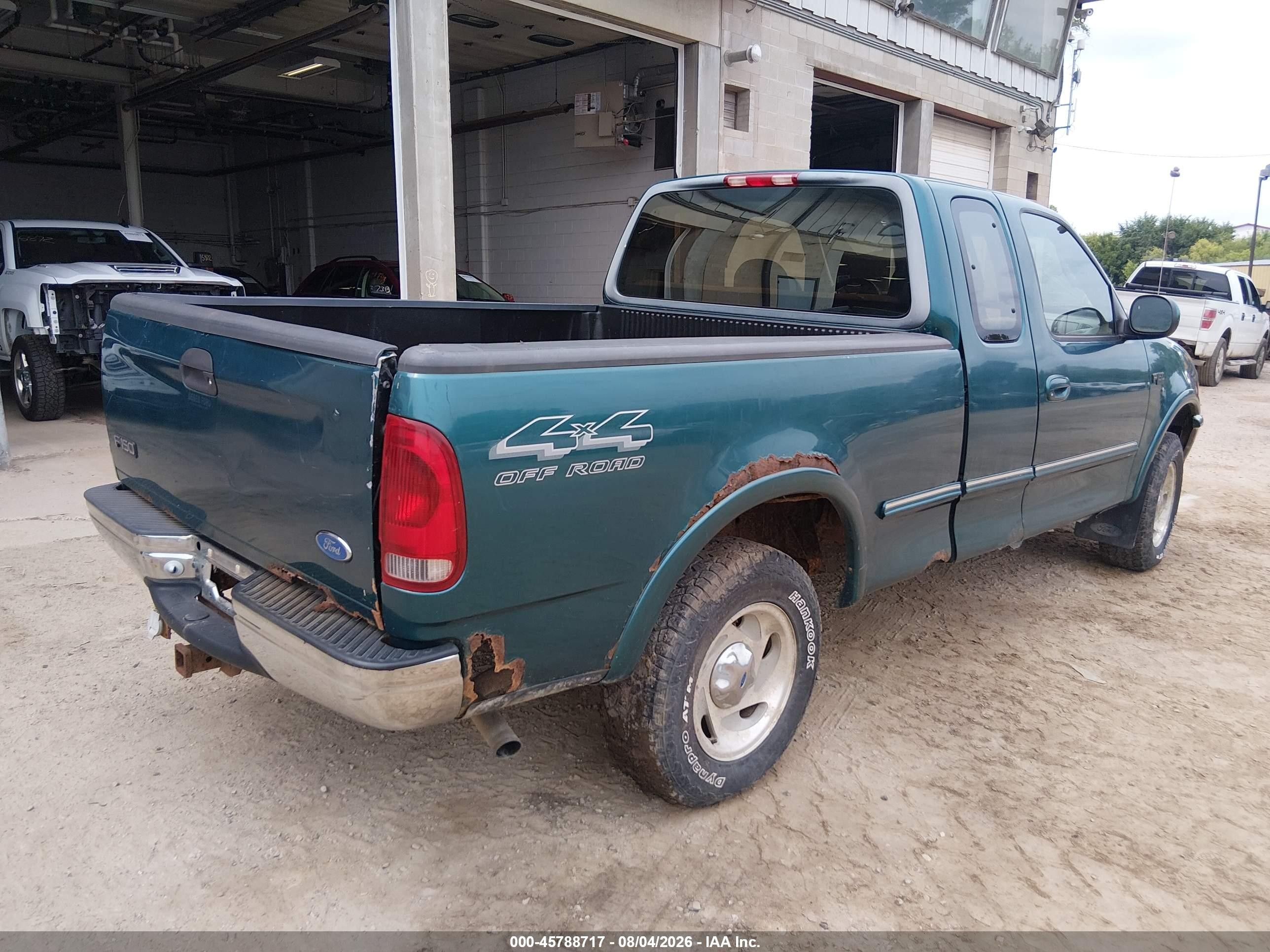 1997 Ford F-150 Lariat/xl/xlt Green vin: 1FTEX18L4VNC58439