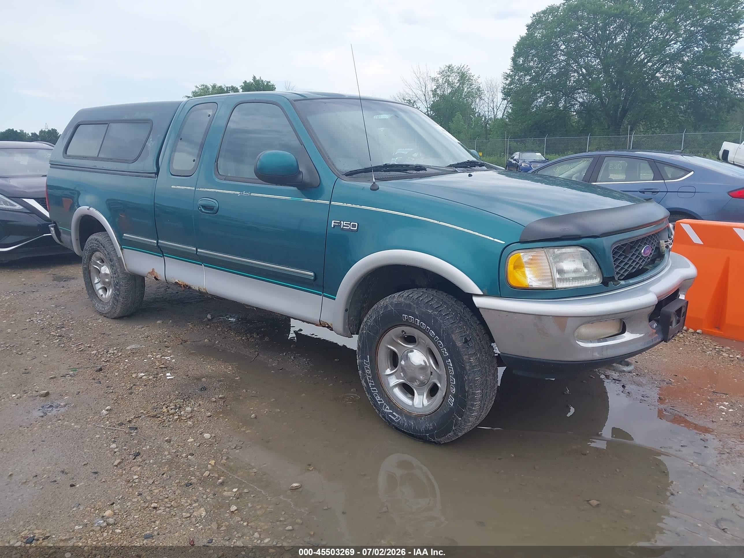 1997 Ford F-150 Lariat/xl/xlt Green vin: 1FTEX18L5VKC06223