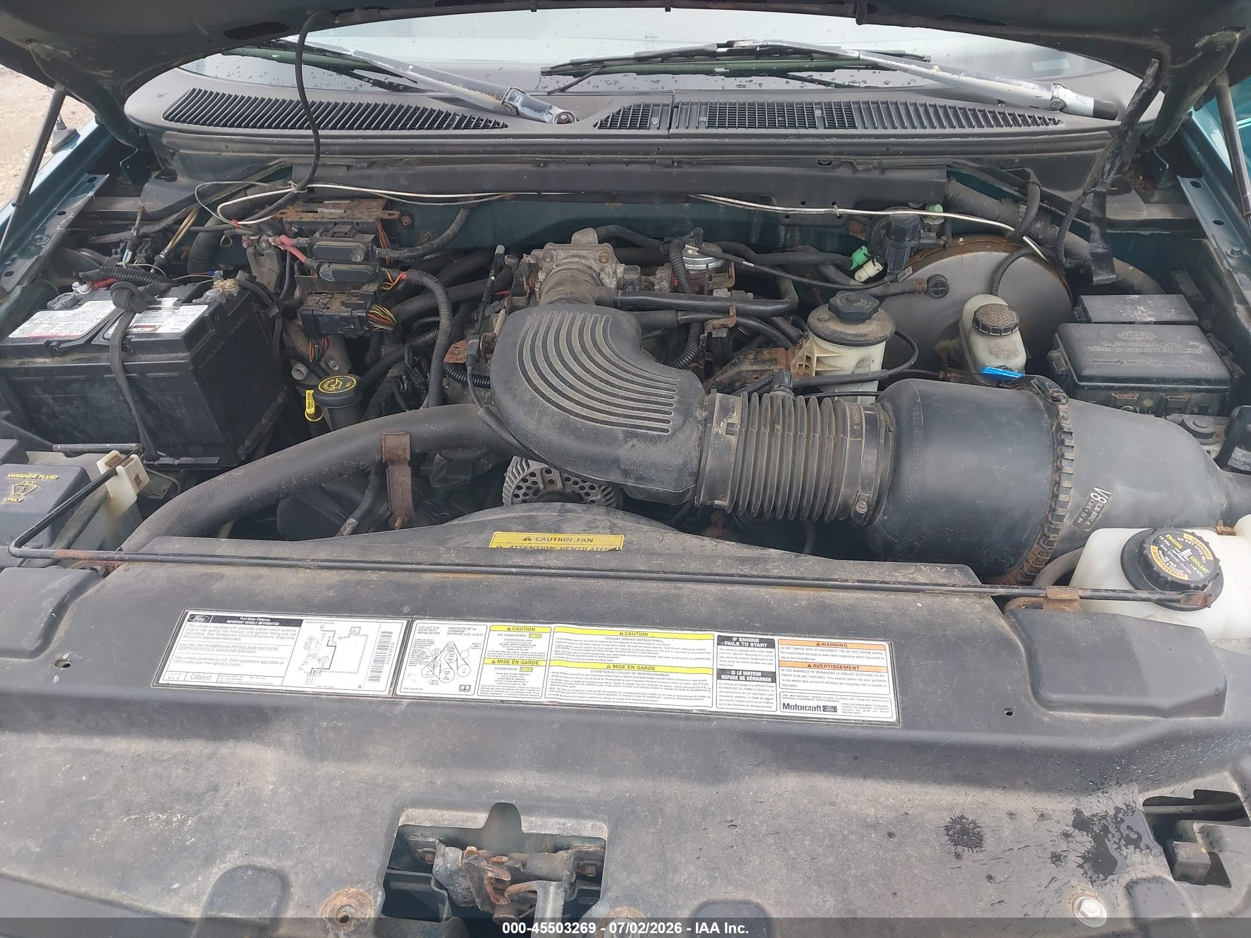 1997 Ford F-150 Lariat/xl/xlt Green vin: 1FTEX18L5VKC06223