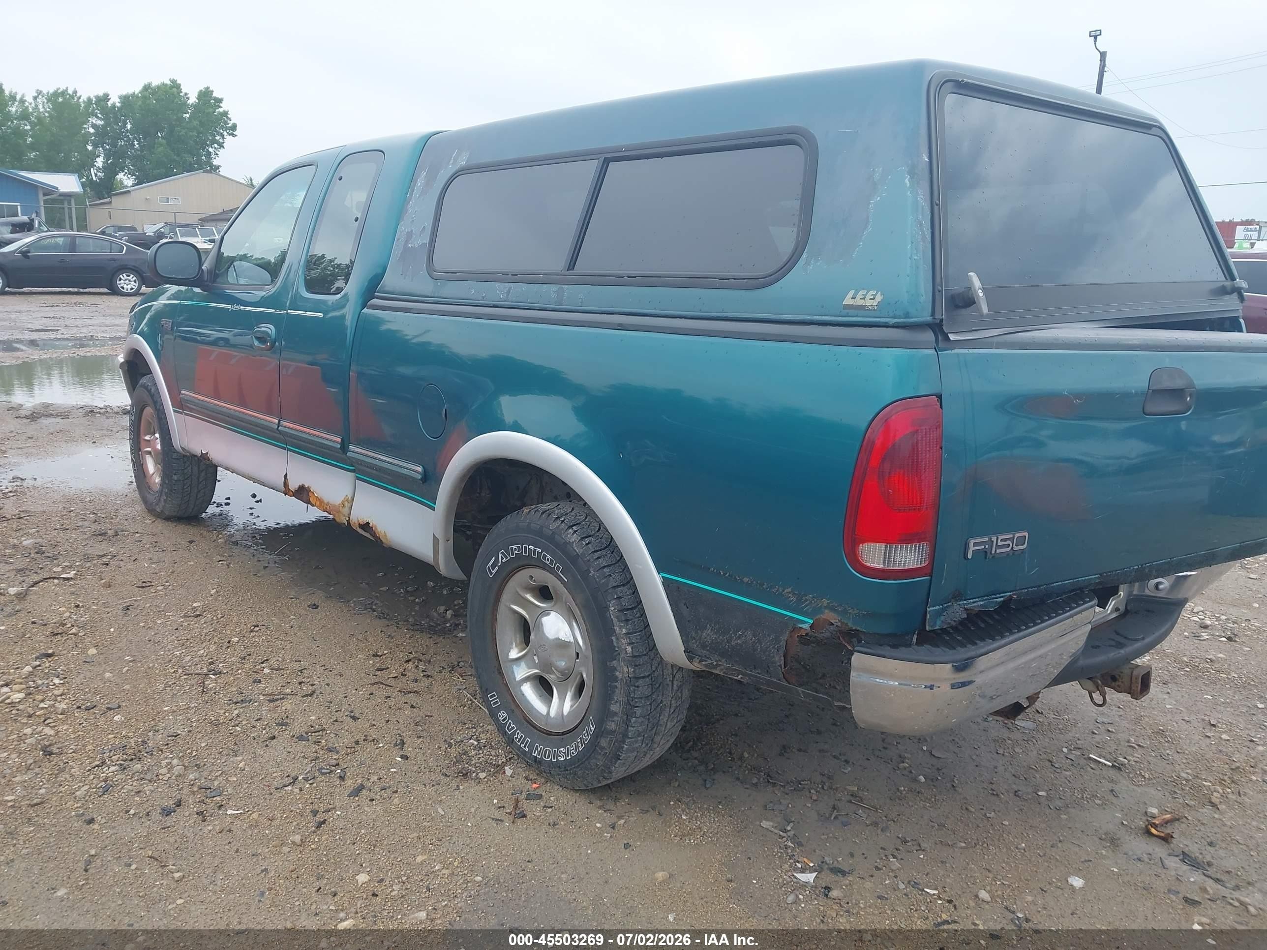 1997 Ford F-150 Lariat/xl/xlt Green vin: 1FTEX18L5VKC06223