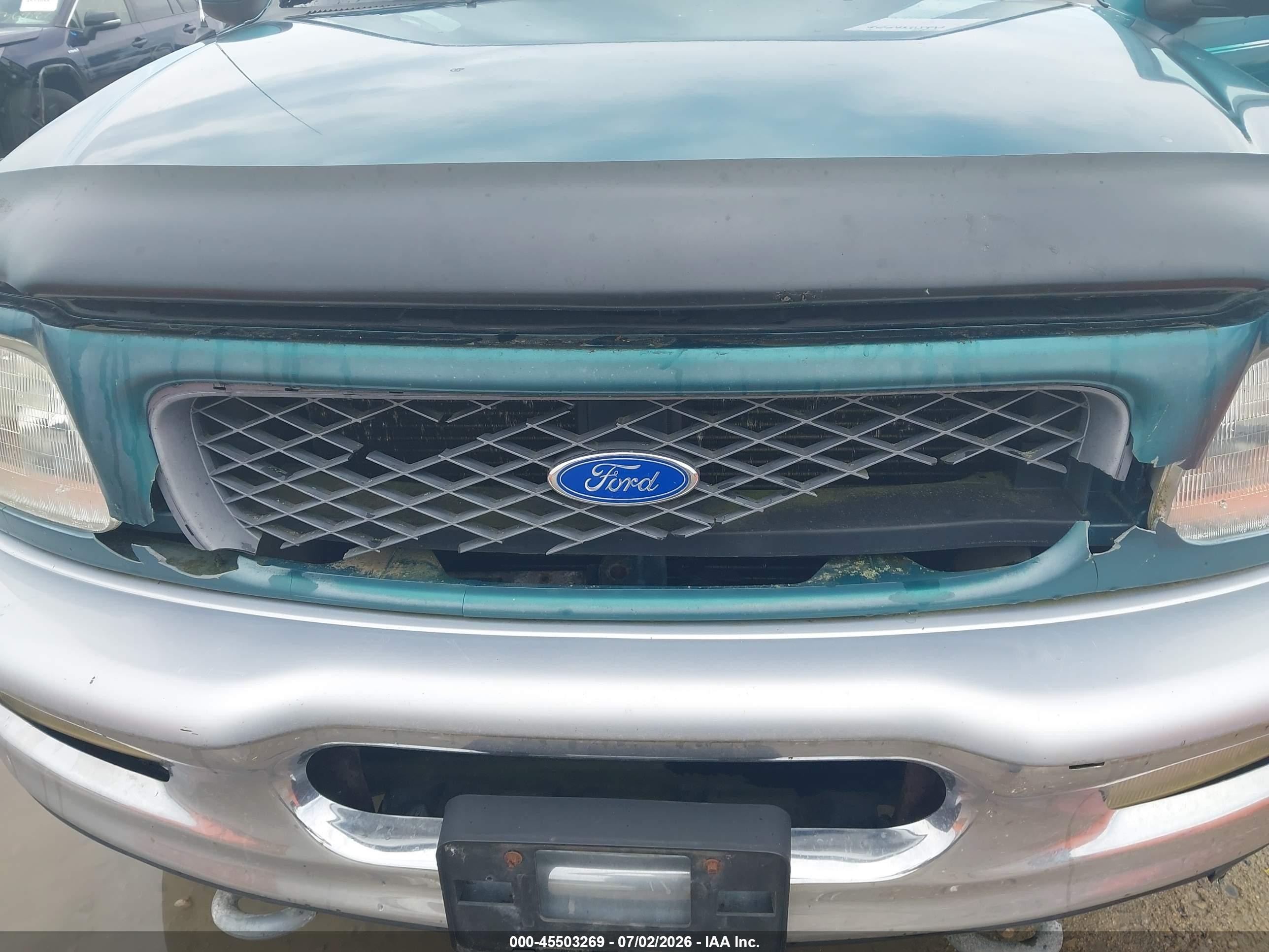 1997 Ford F-150 Lariat/xl/xlt Green vin: 1FTEX18L5VKC06223