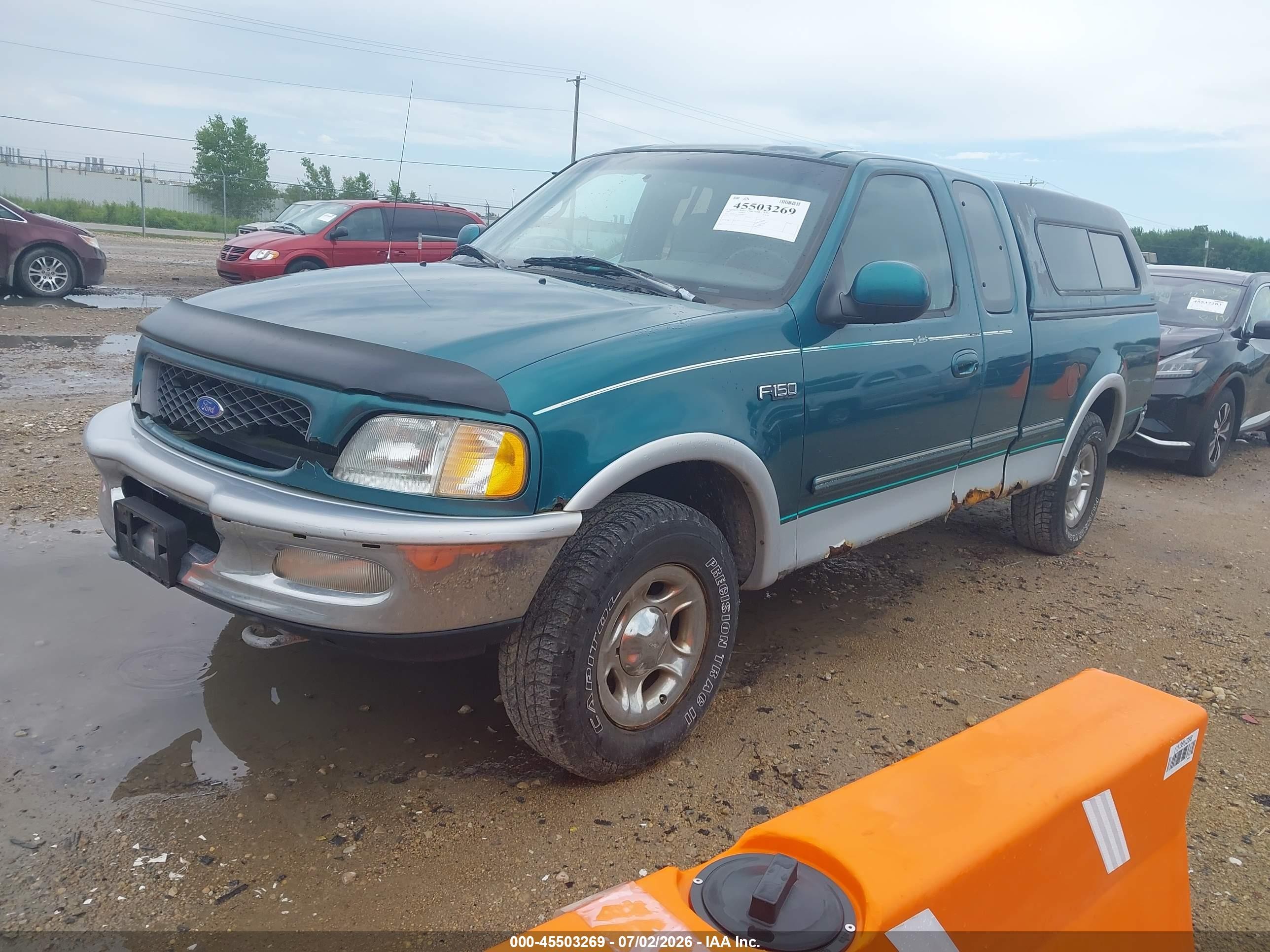 1997 Ford F-150 Lariat/xl/xlt Green vin: 1FTEX18L5VKC06223