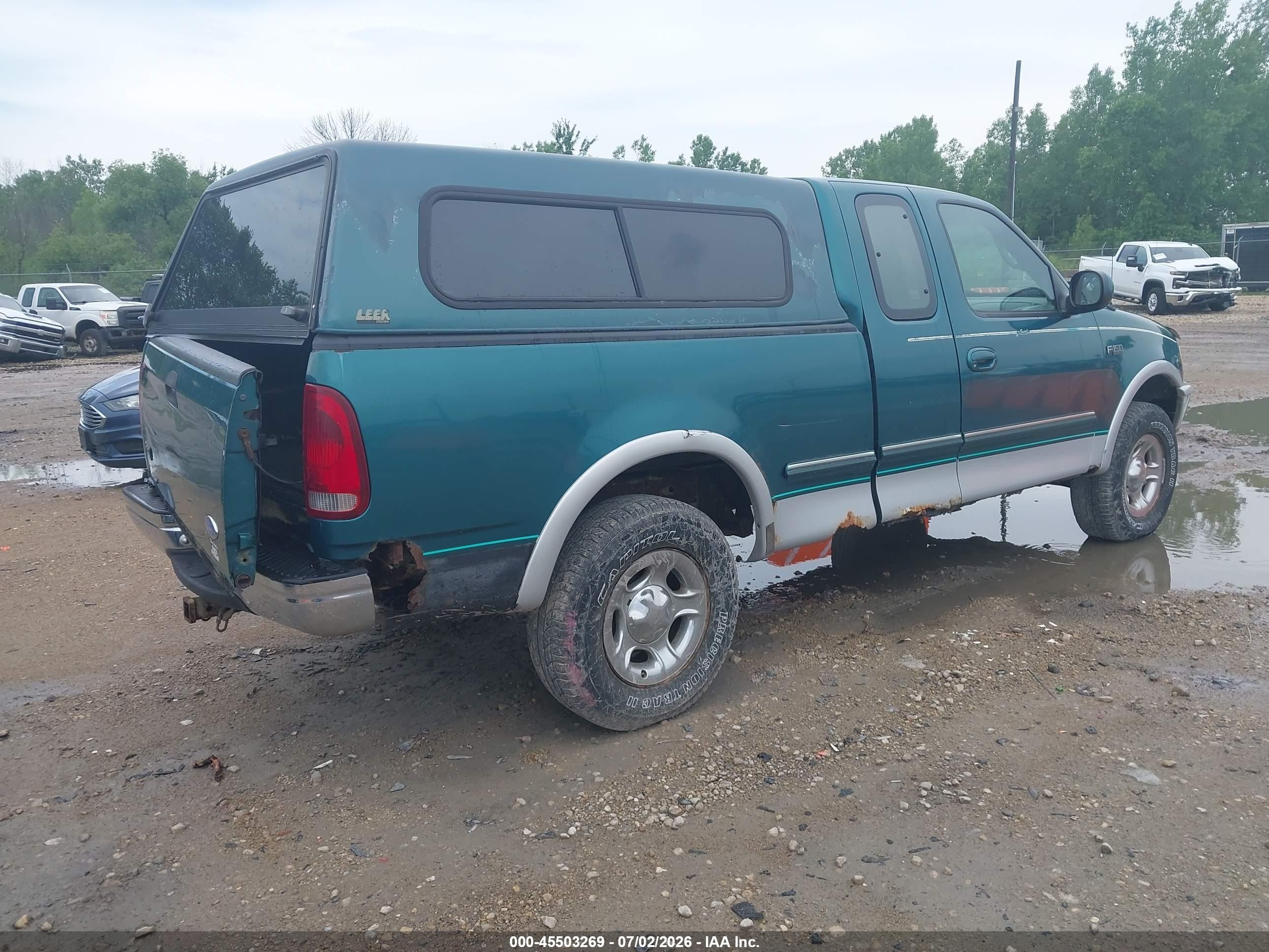 1997 Ford F-150 Lariat/xl/xlt Green vin: 1FTEX18L5VKC06223