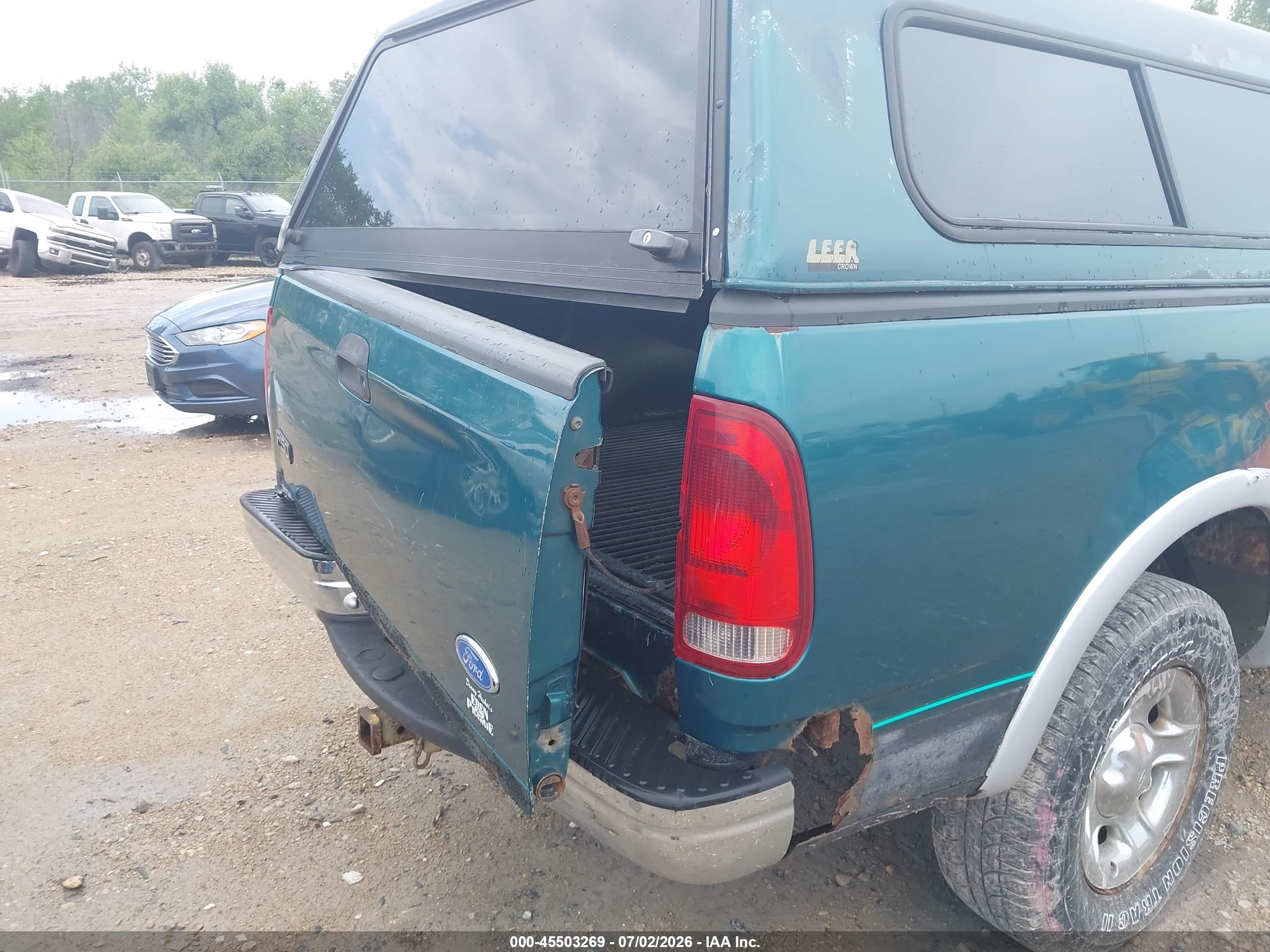 1997 Ford F-150 Lariat/xl/xlt Green vin: 1FTEX18L5VKC06223