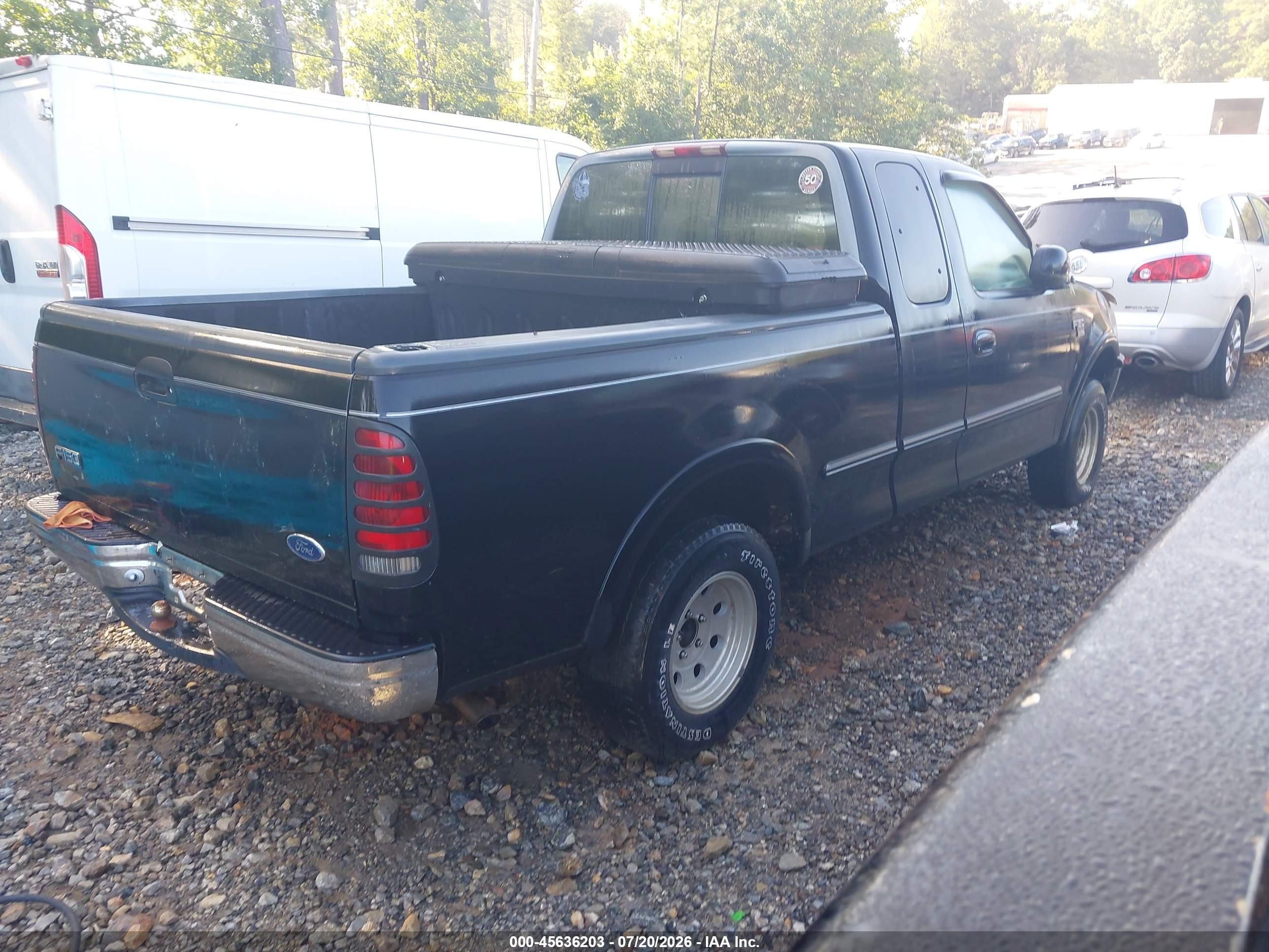 1998 Ford F-150 Lariat/standard/xl/xlt Black vin: 1FTEX18L5WNA01548