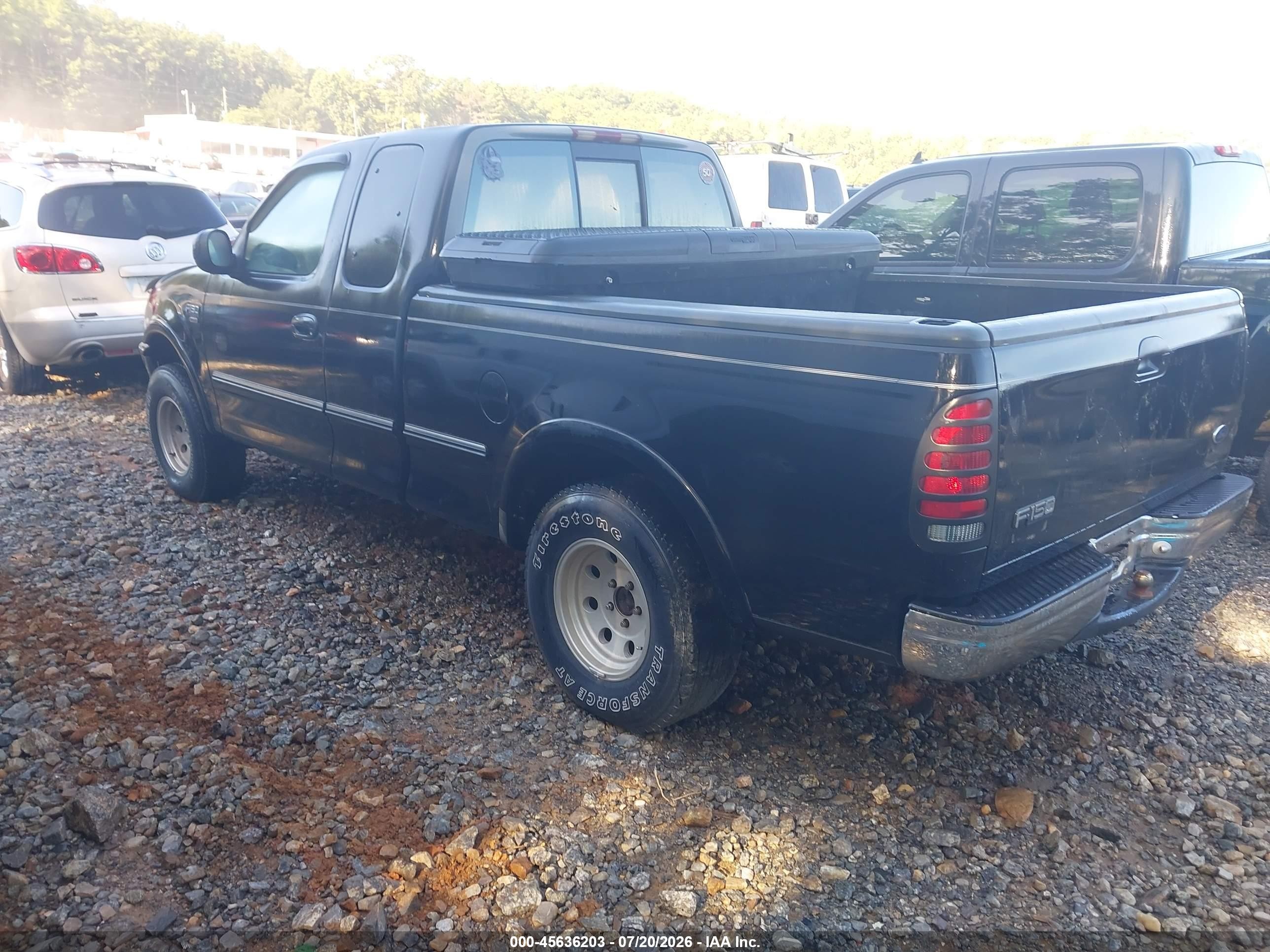 1998 Ford F-150 Lariat/standard/xl/xlt Black vin: 1FTEX18L5WNA01548