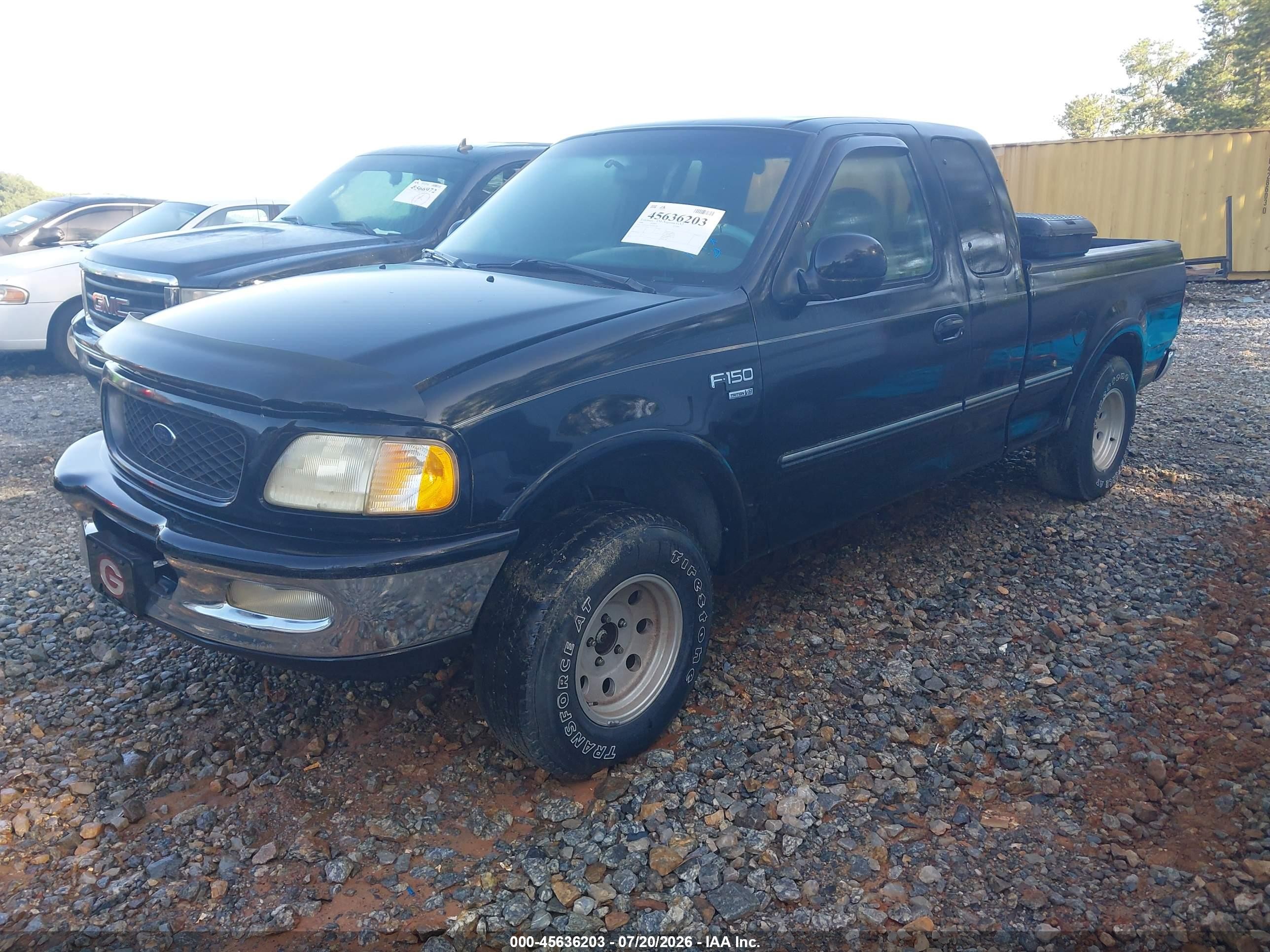 1998 Ford F-150 Lariat/standard/xl/xlt Black vin: 1FTEX18L5WNA01548