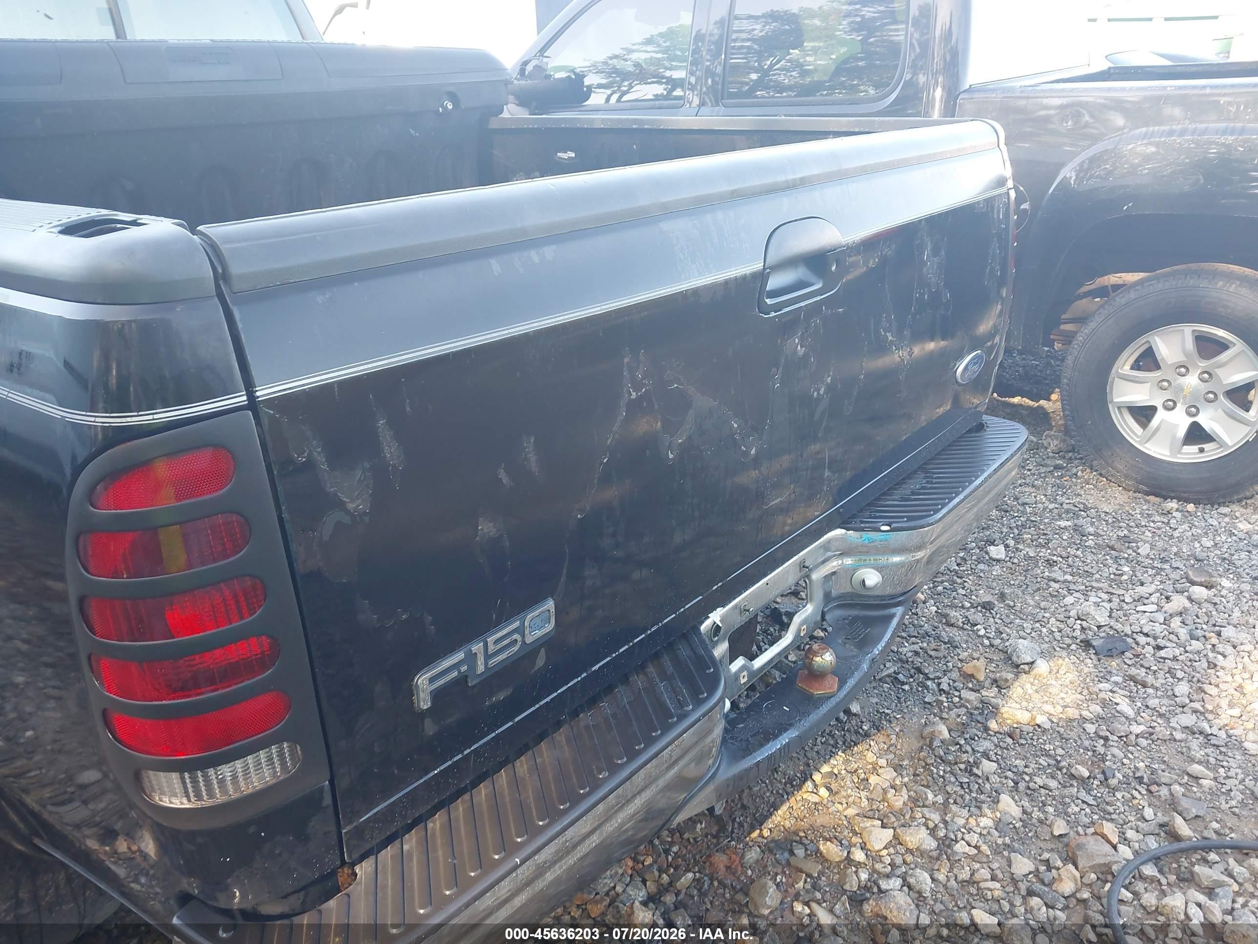 1998 Ford F-150 Lariat/standard/xl/xlt Black vin: 1FTEX18L5WNA01548
