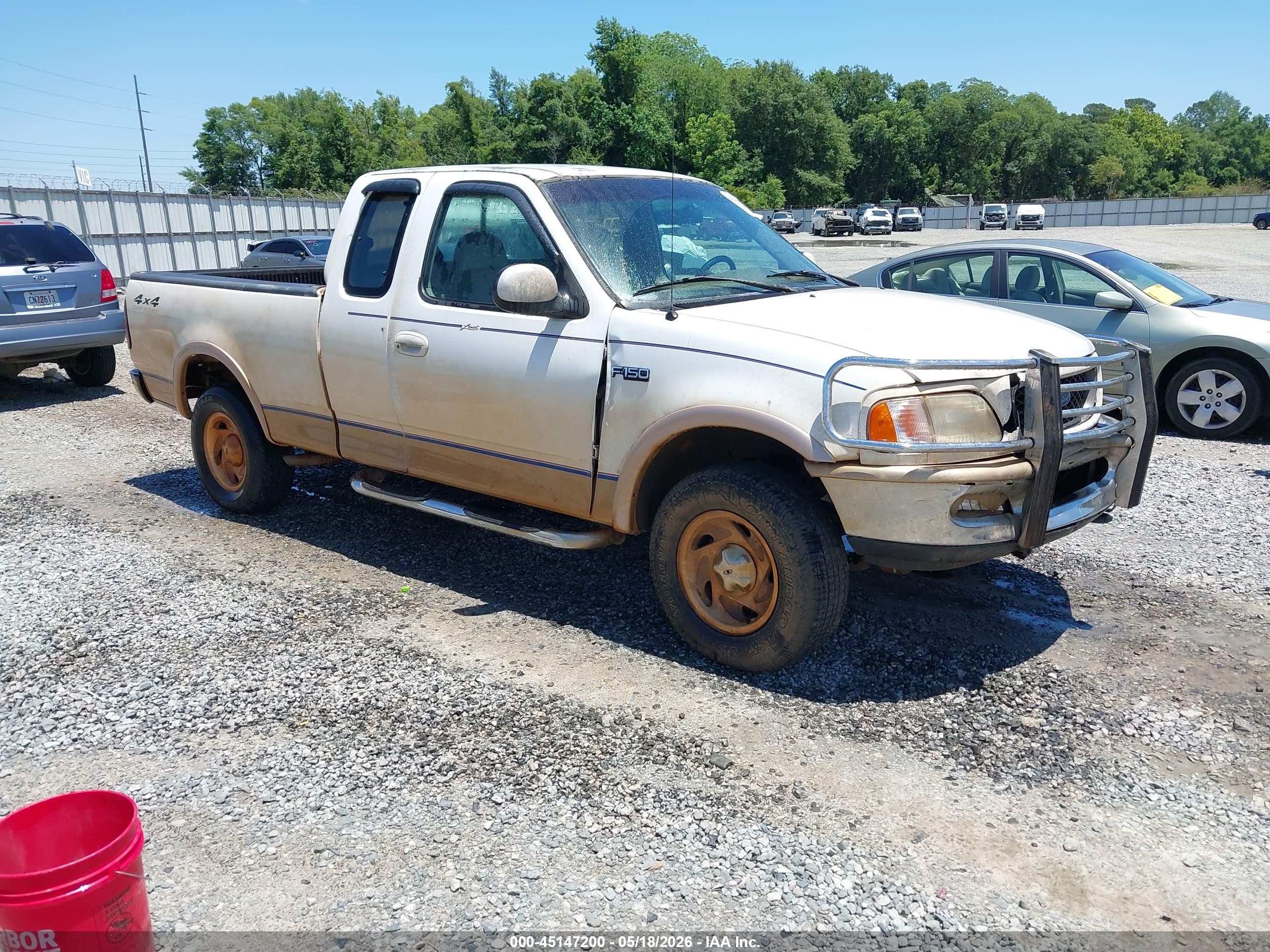 1997 Ford F-150 Lariat/xl/xlt White vin: 1FTEX18L8VNC57553
