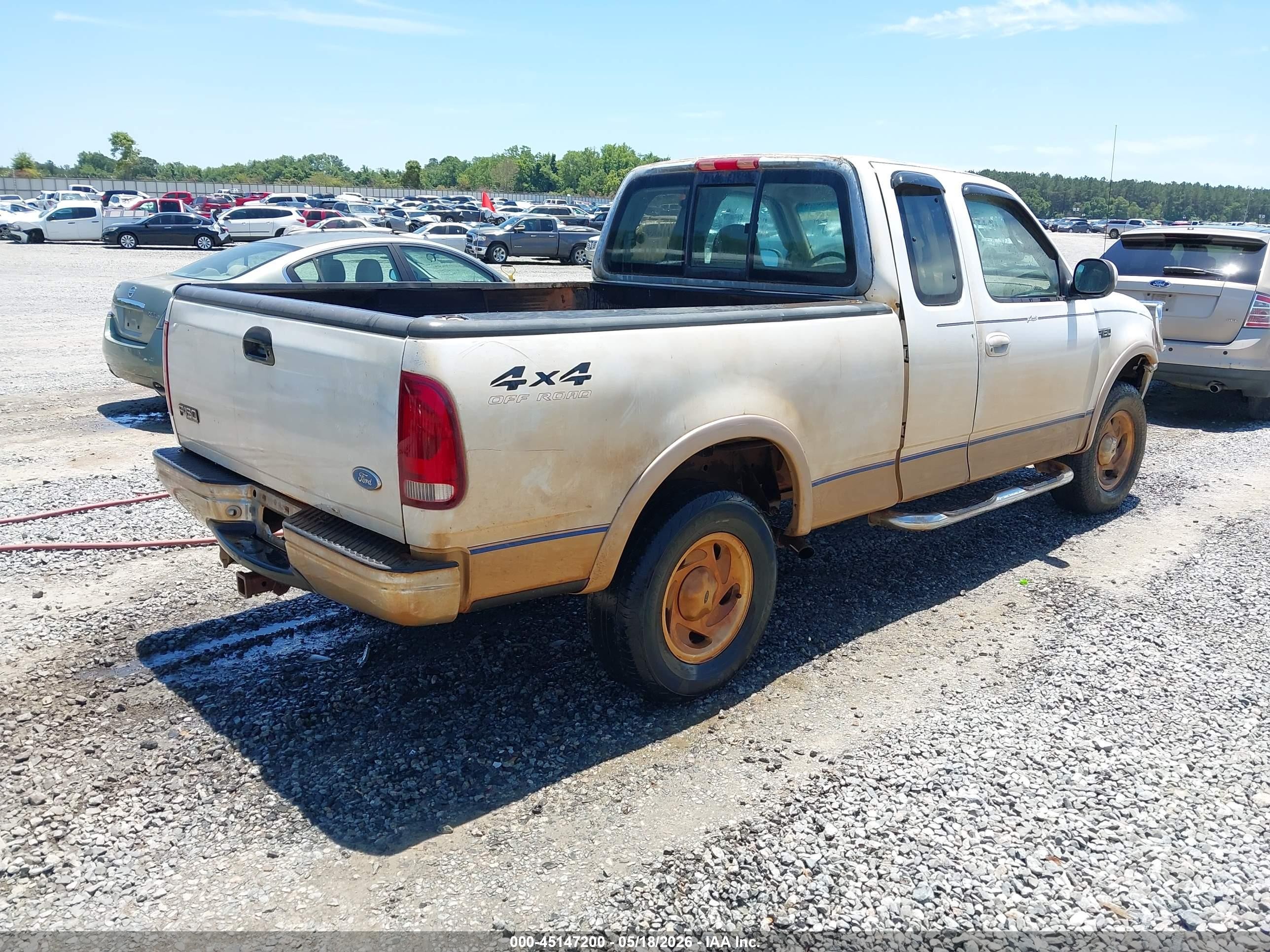 1997 Ford F-150 Lariat/xl/xlt White vin: 1FTEX18L8VNC57553