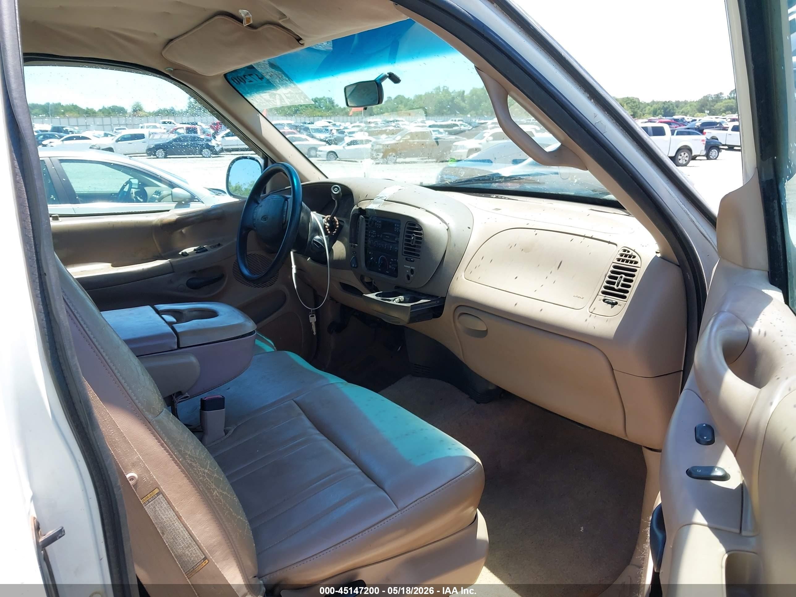 1997 Ford F-150 Lariat/xl/xlt White vin: 1FTEX18L8VNC57553