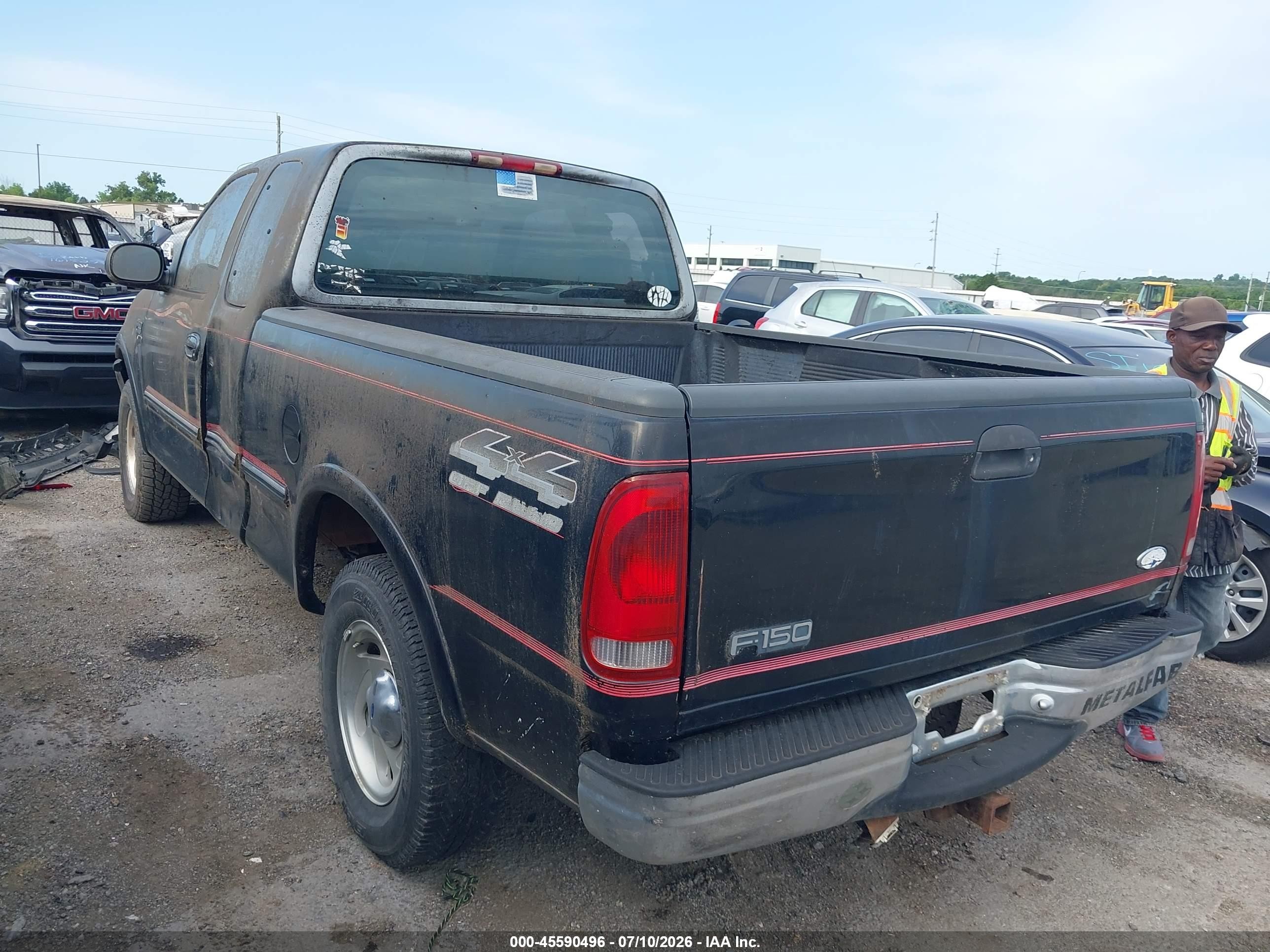 1997 Ford F-150 Lariat/xl/xlt Black vin: 1FTEX18L8VND37600