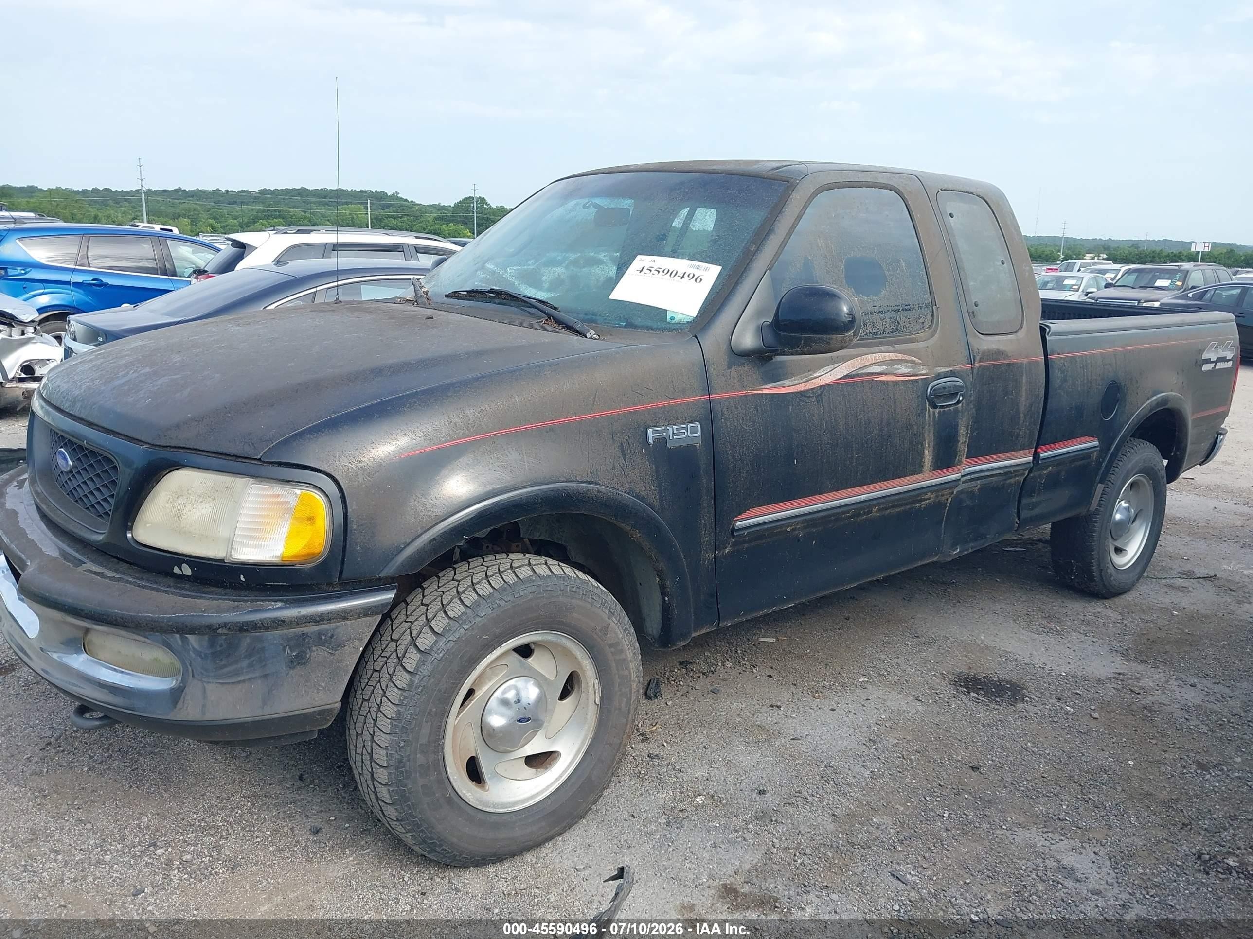 1997 Ford F-150 Lariat/xl/xlt Black vin: 1FTEX18L8VND37600