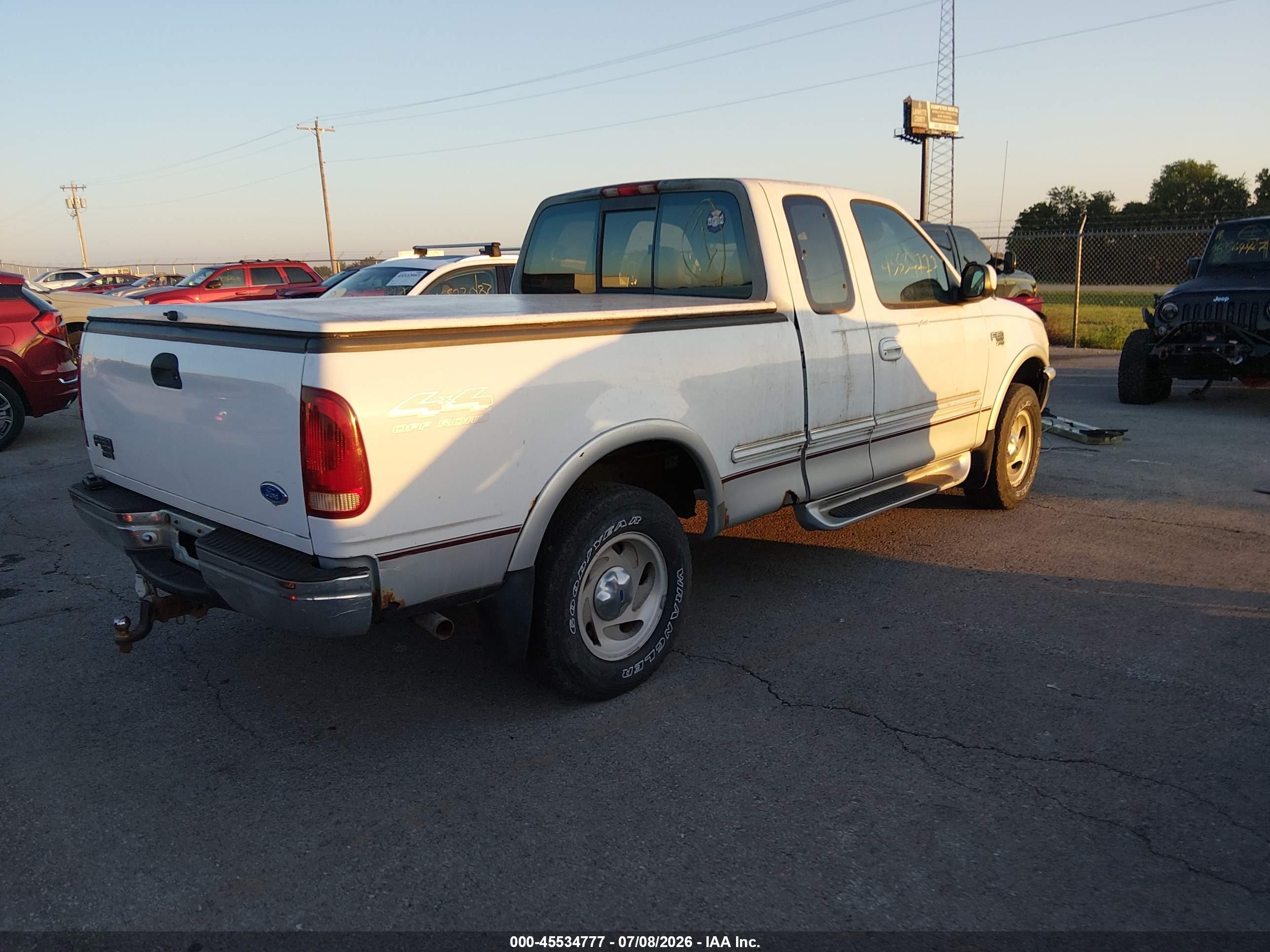 1997 Ford F-150 Lariat/xl/xlt White vin: 1FTEX18L9VKC45218