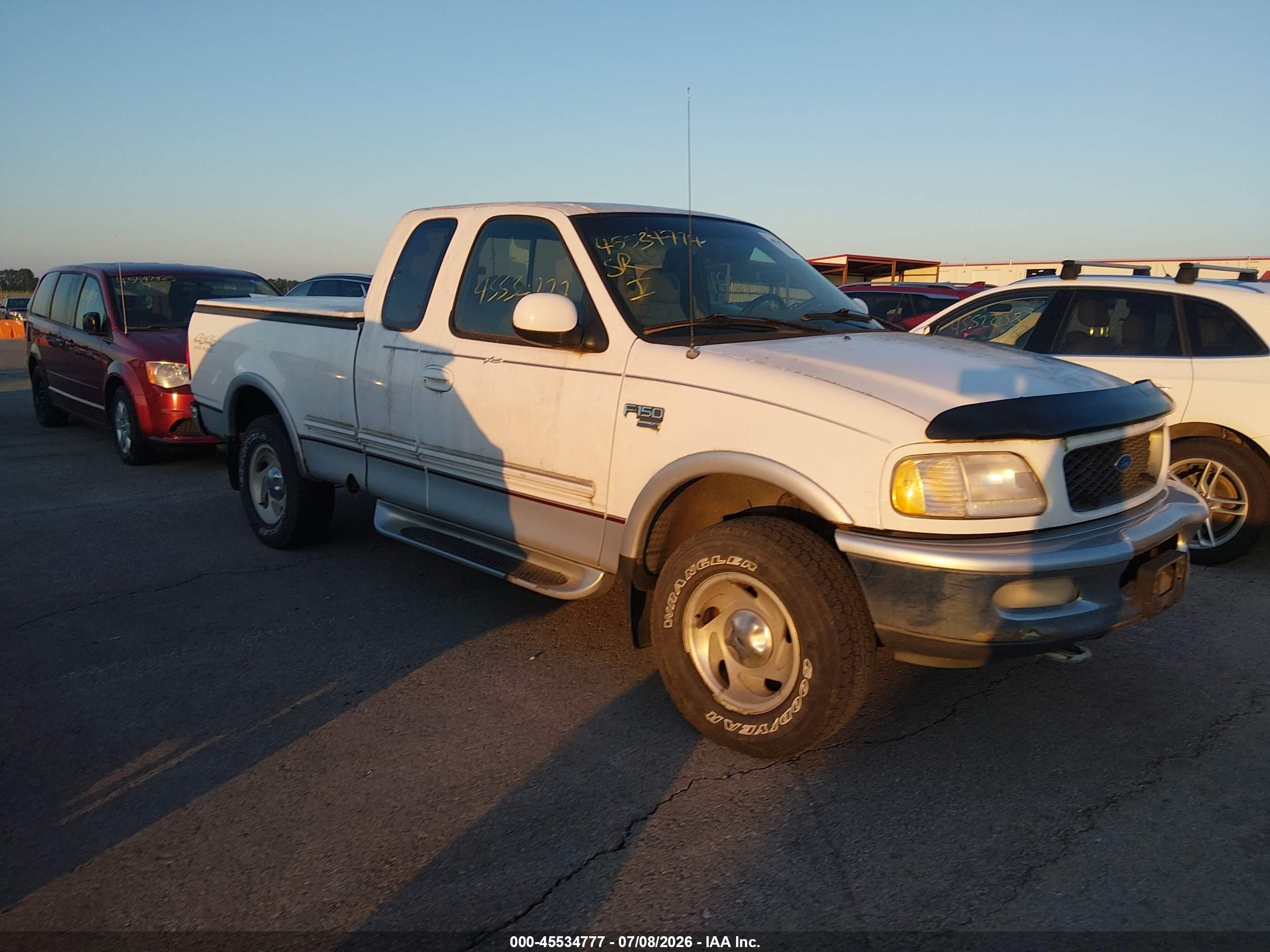 1997 Ford F-150 Lariat/xl/xlt White vin: 1FTEX18L9VKC45218