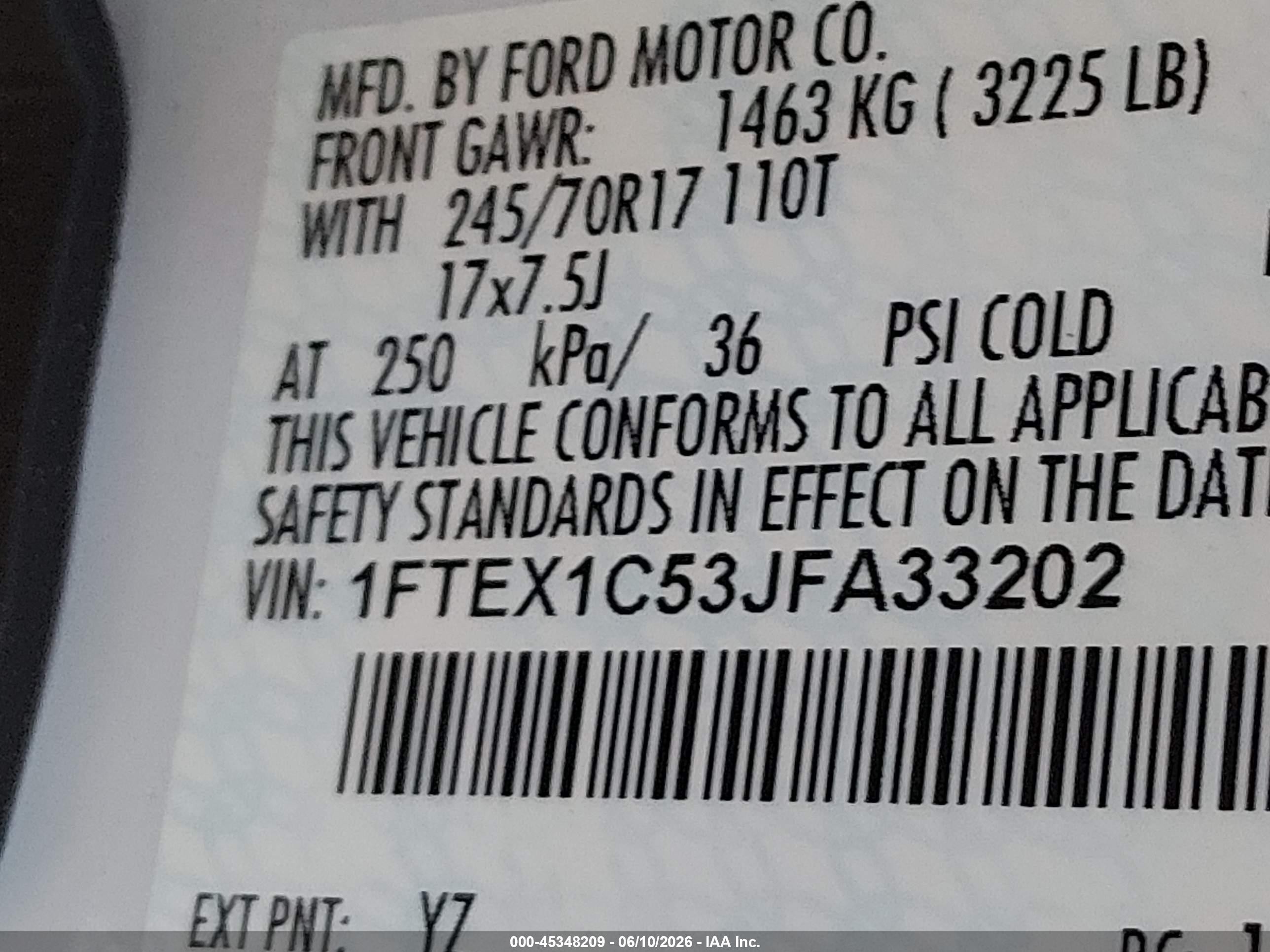 2018 Ford F-150 Xl White vin: 1FTEX1C53JFA33202