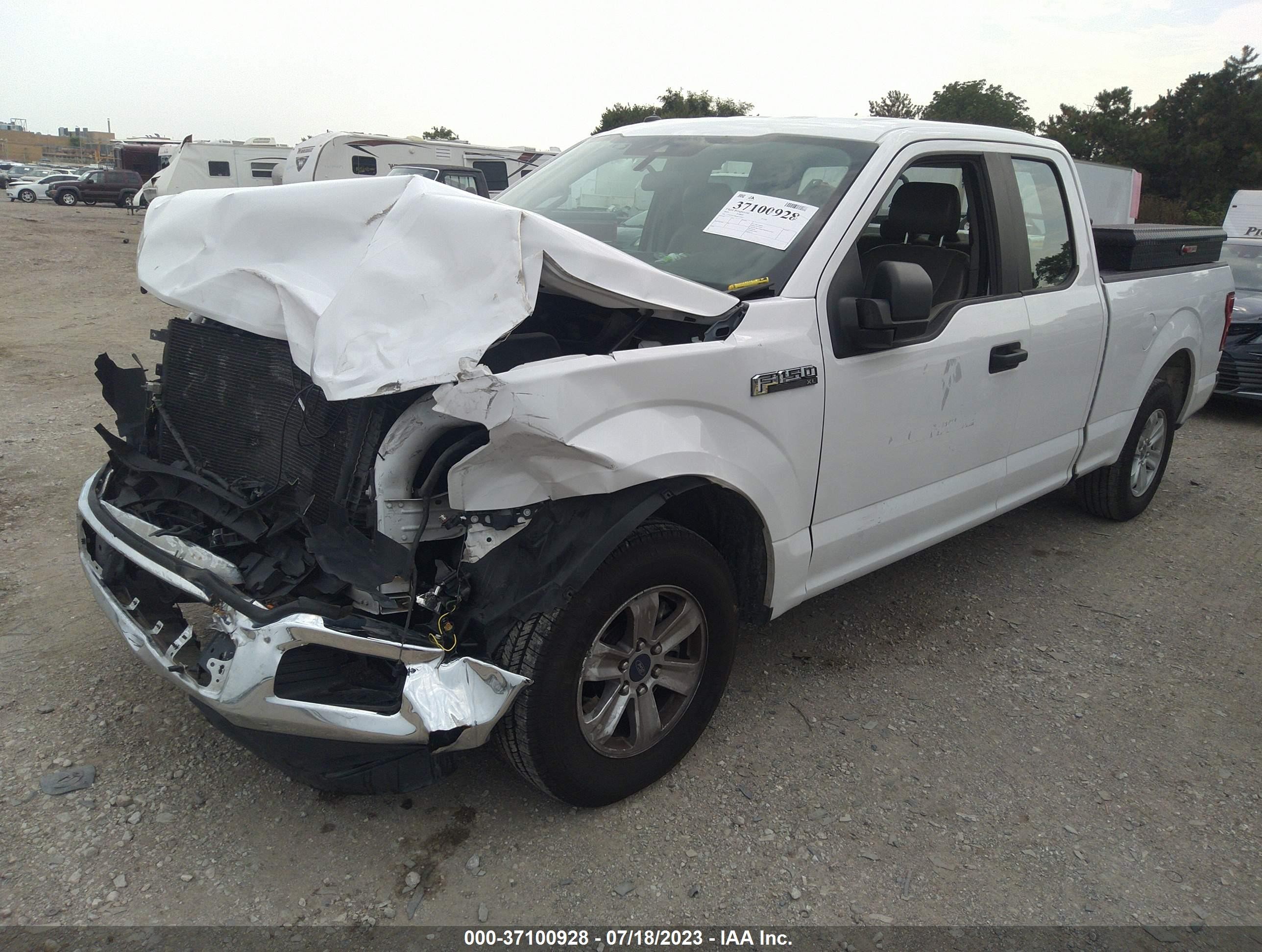2019 Ford F-150 Xl White vin: 1FTEX1C58KKC42167