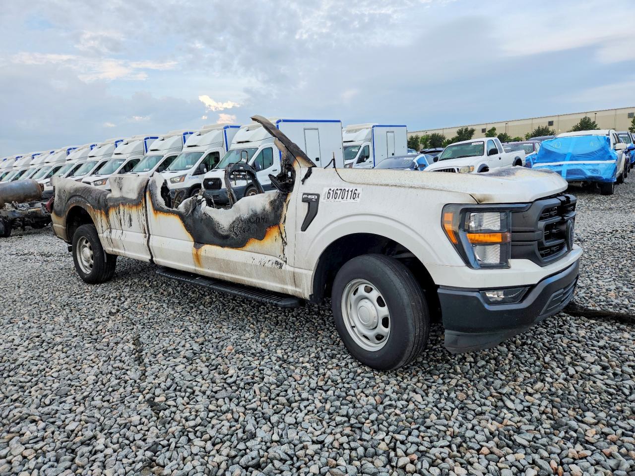 2023 Ford F150 White vin: 1FTEX1C59PKE29621
